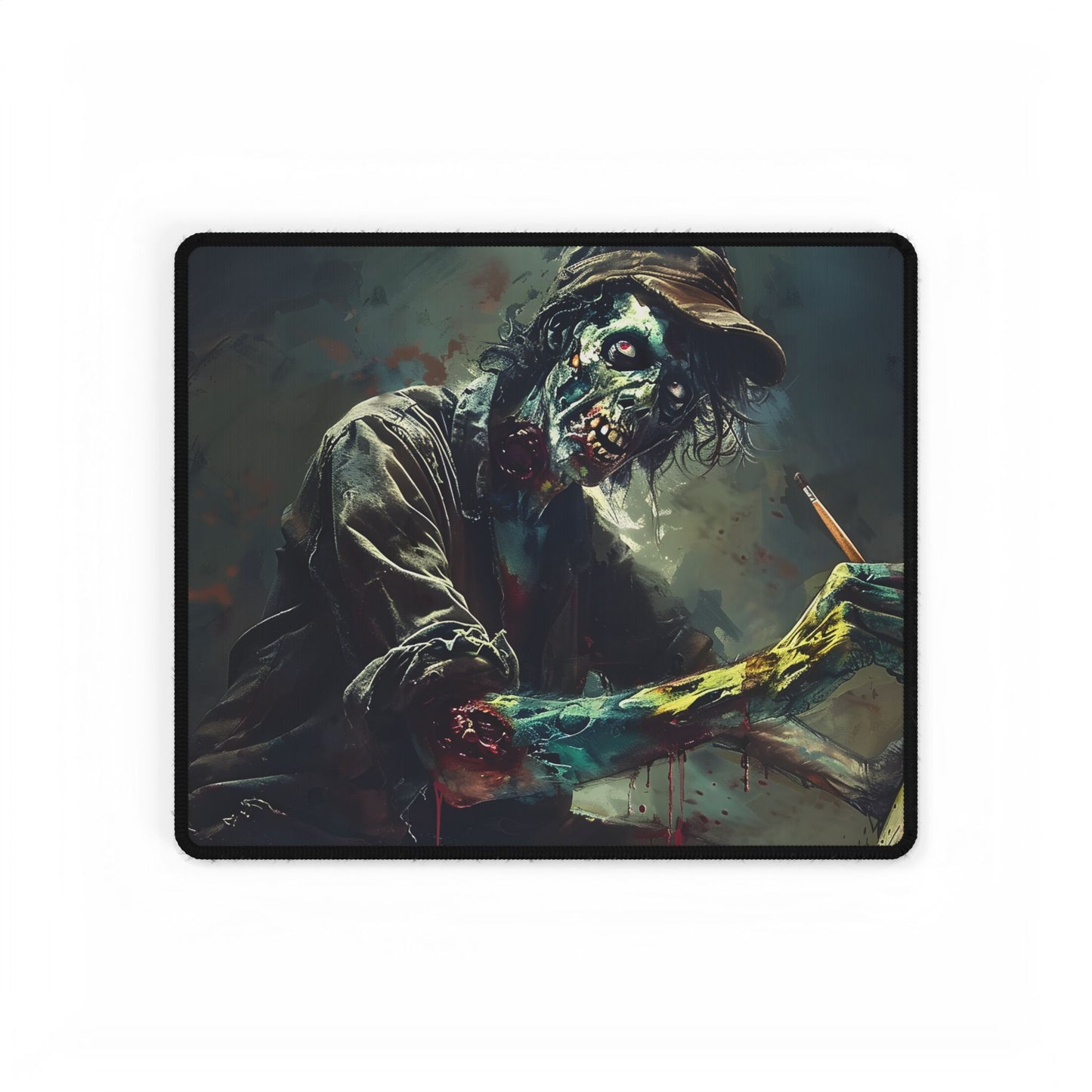 Zombie Horror Original Art: Original Artwork - Desk Mat