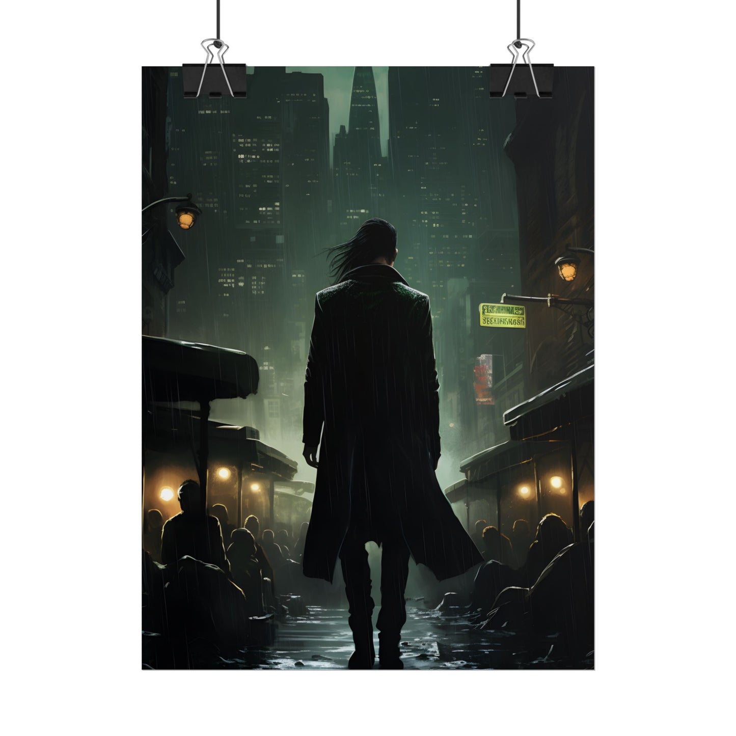 Urban Fantasy Detective: Noir City Night Art - Poster