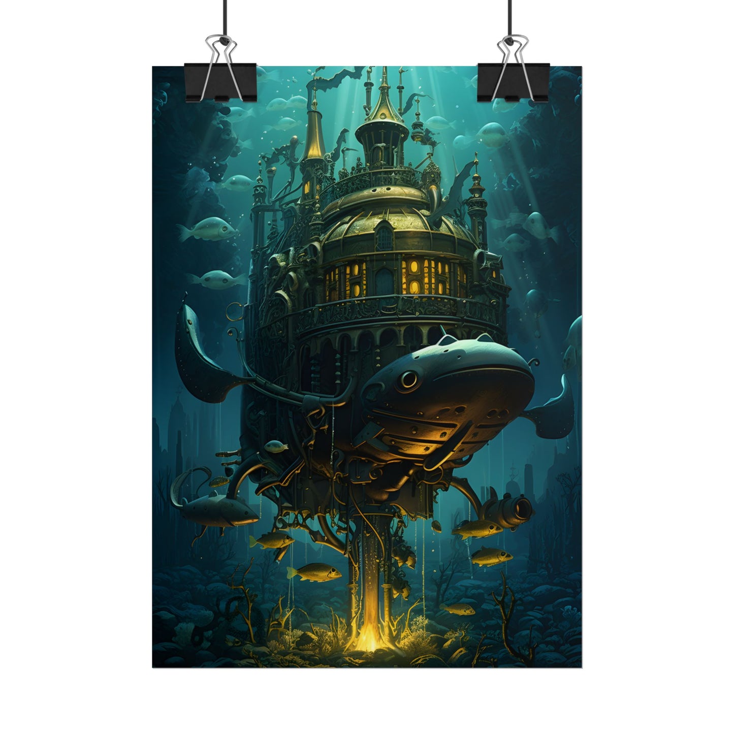 Steampunk Undersea Adventure: A Submersible World - Poster