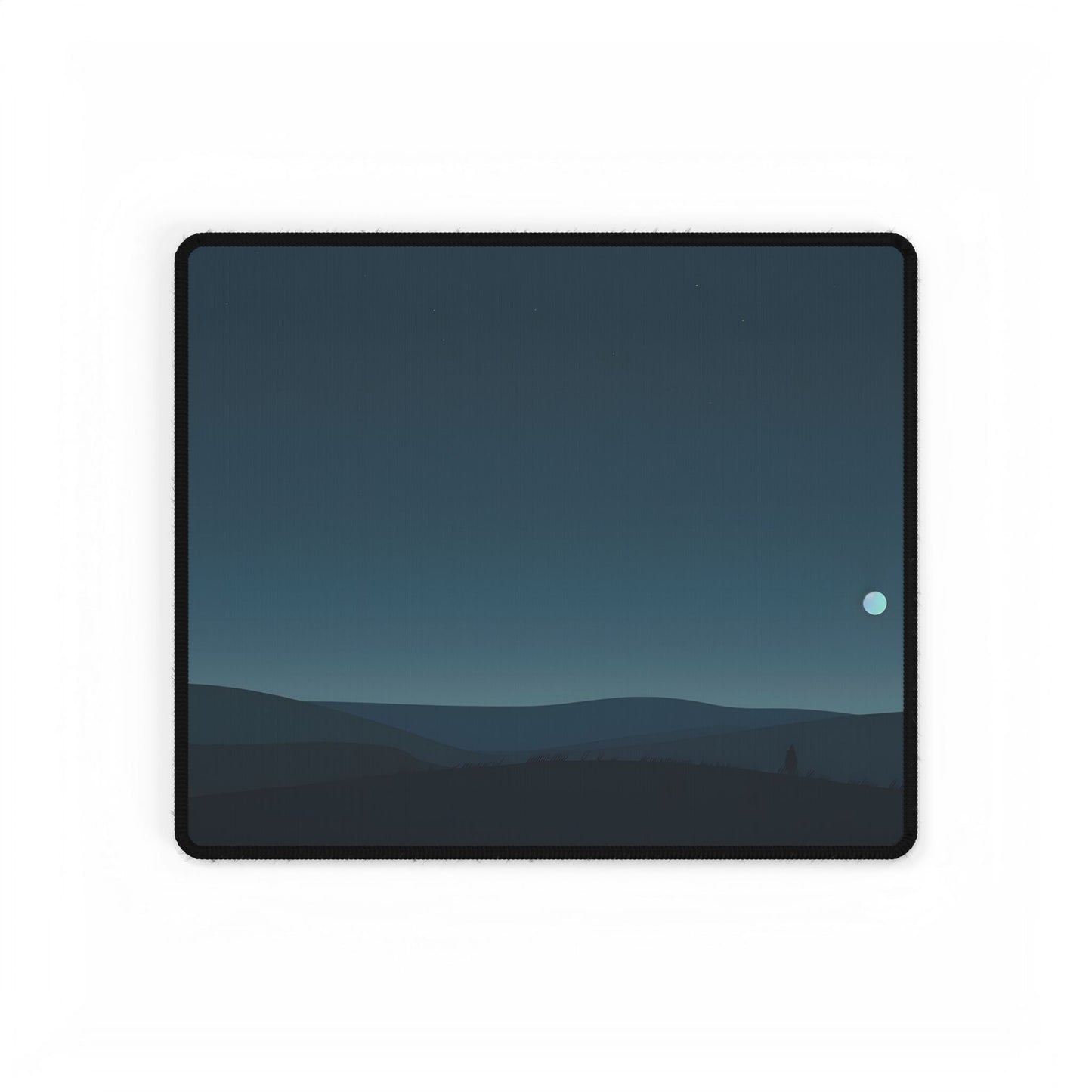 Minimalist Night Sky: Ethereal Stars Artwork - Desk Mat