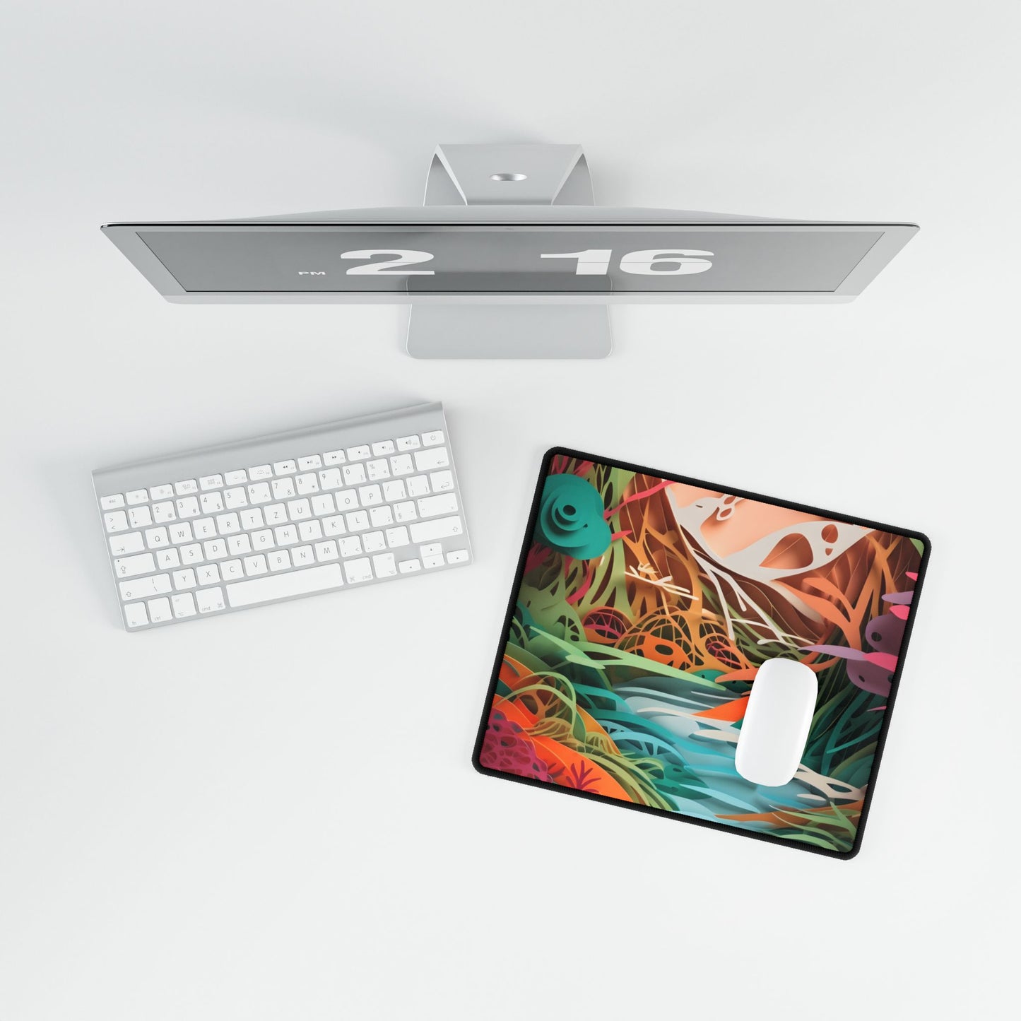 American Realism: Rolling Hills and Winding Rivers - Desk Mat