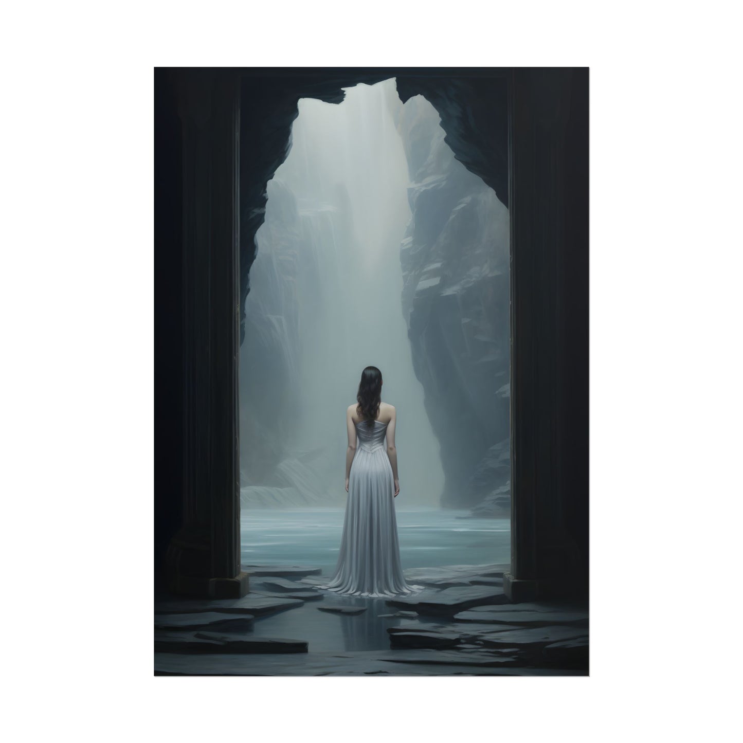 Serenity in Nature: Tranquil Outdoor Scene - Poster