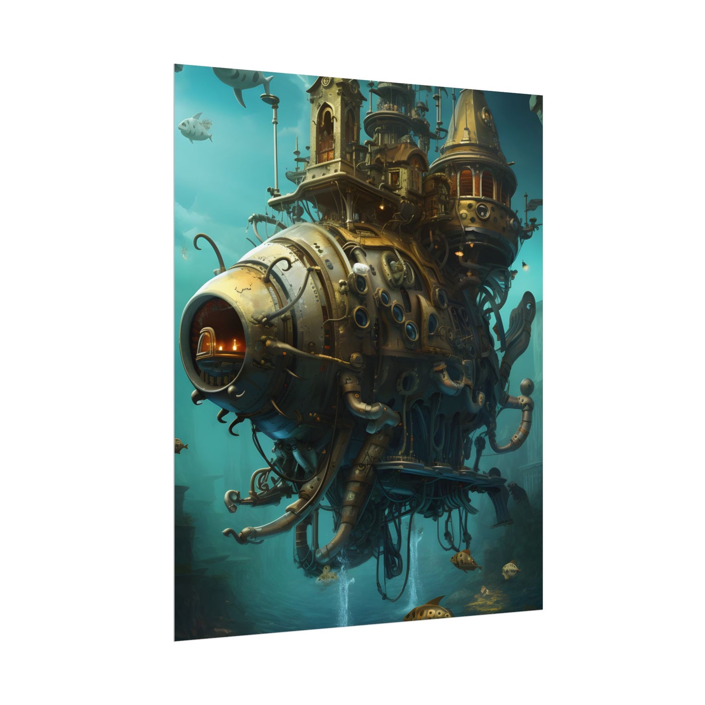 Steampunk Oceanic Adventure: Sailors on the High Seas - Poster