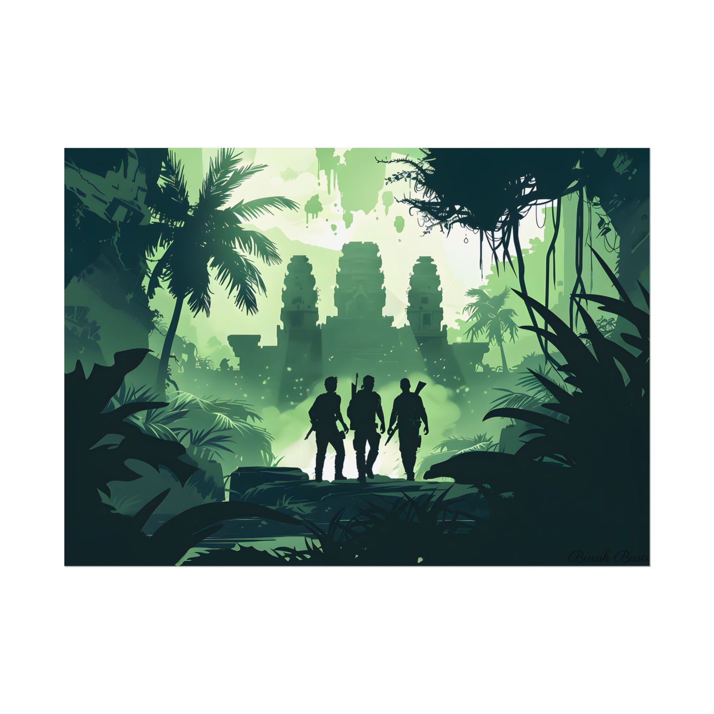Young Adventurer: Minimalist Digital Portrait - Poster