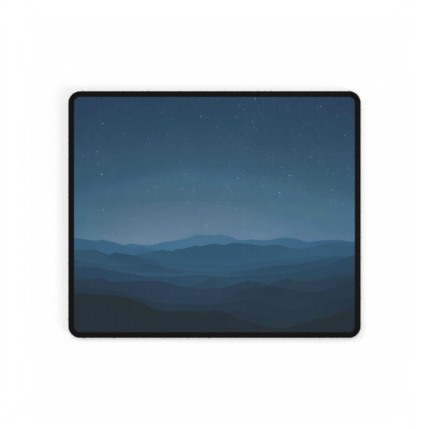 Minimalist Night Sky: Tranquil Artwork - Desk Mat