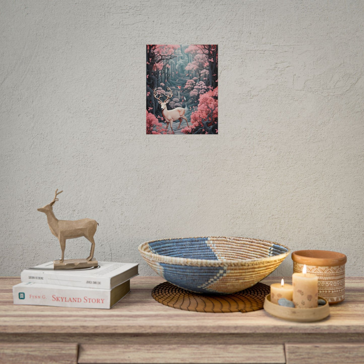 Whimsical Woodland Haven: Six Friends' Enchanted Forest - Poster