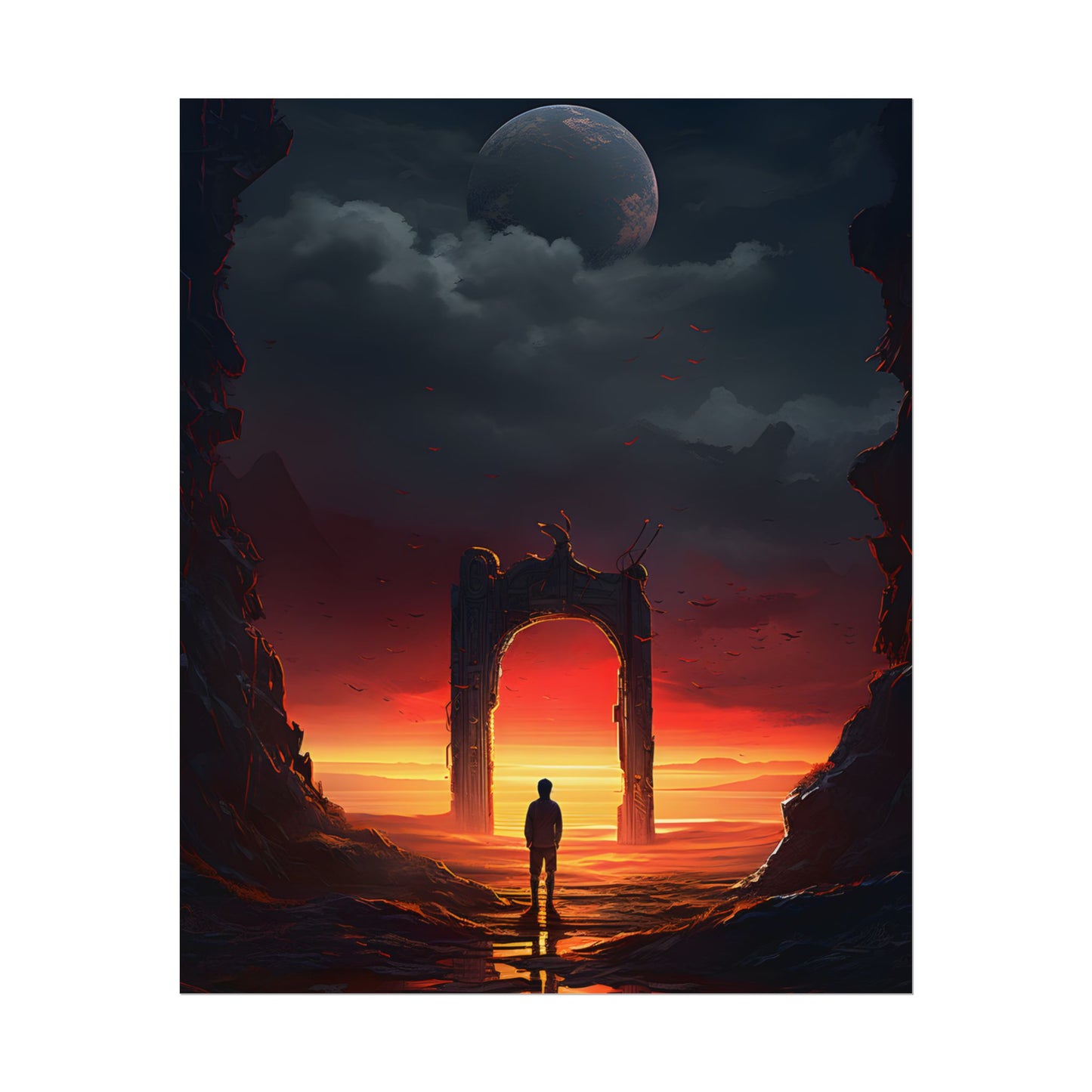 A Moment of Stillness: Phone in Quiet Indoor Setting - Poster