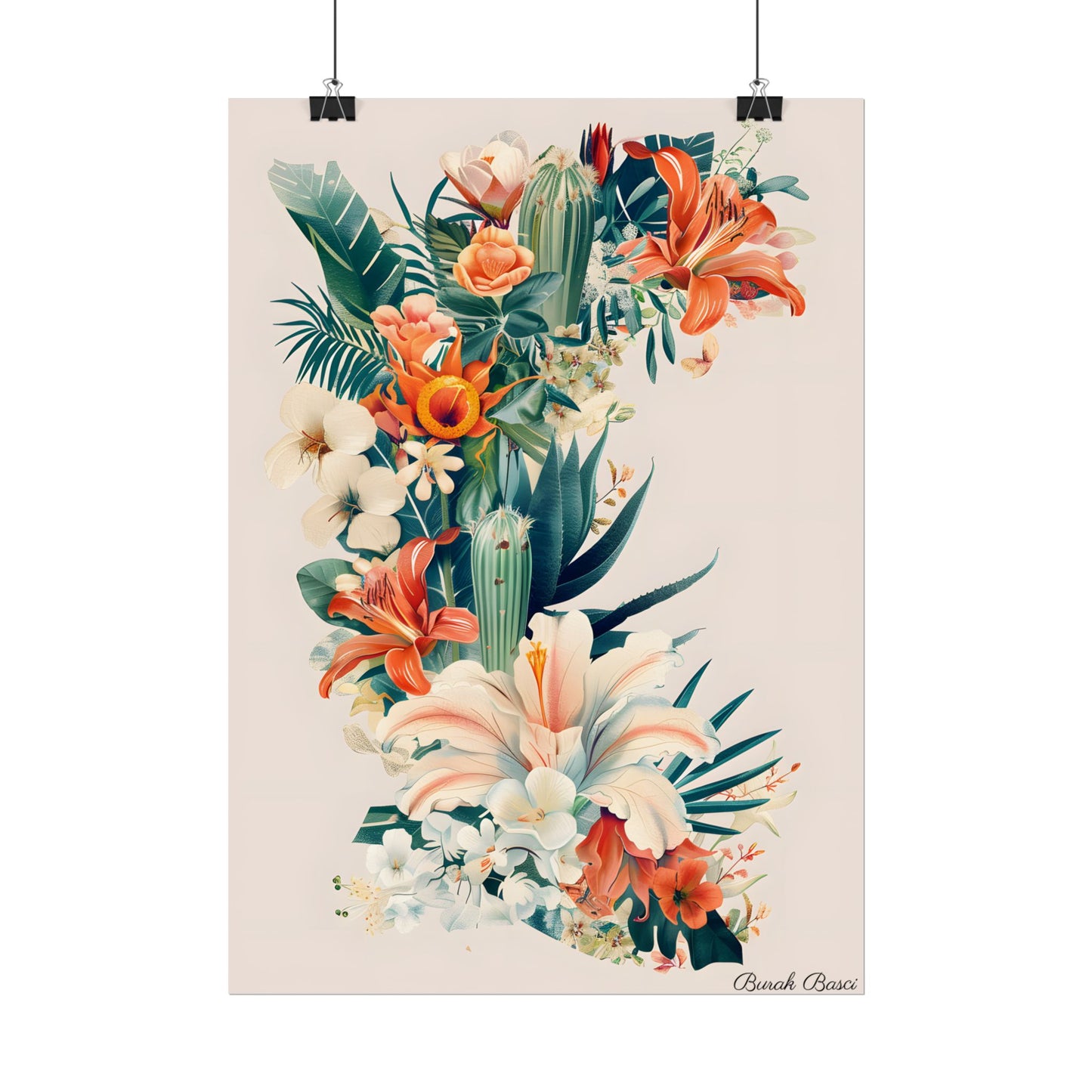Whimsical Florida Map: A Fun Illustration of Sunshine State - Poster