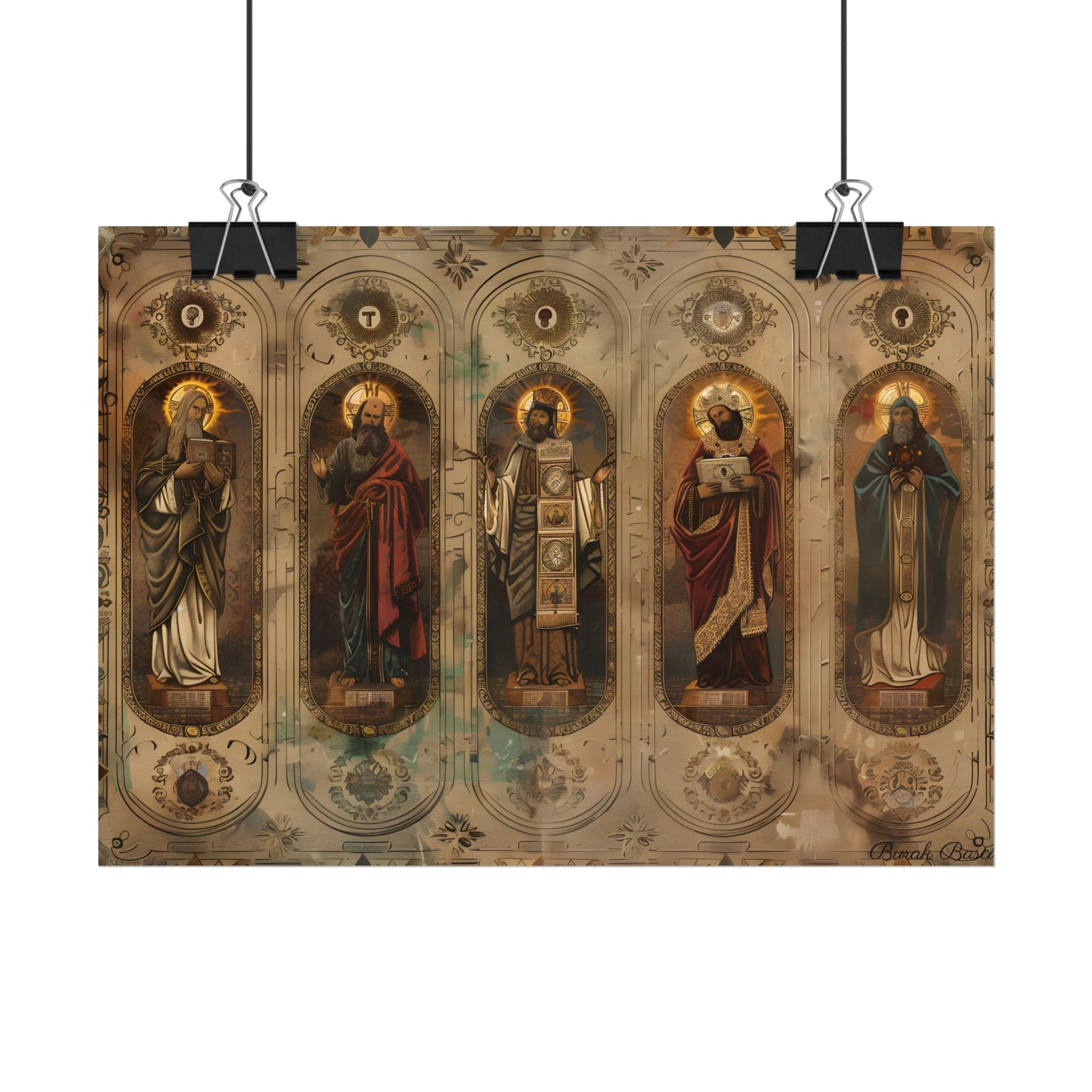 Vintage Biblical Art: Traditional Wisdom Poster - Poster