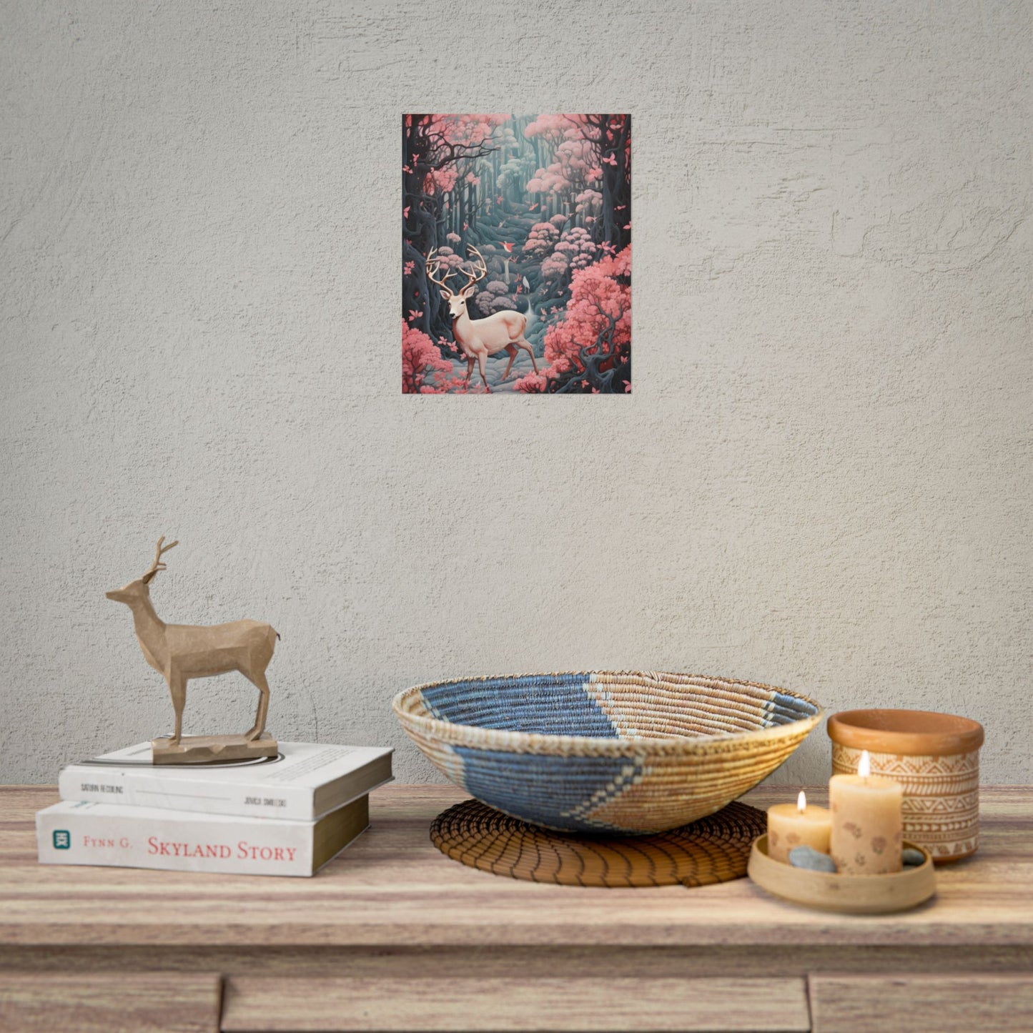 Whimsical Woodland Haven: Six Friends' Enchanted Forest - Poster
