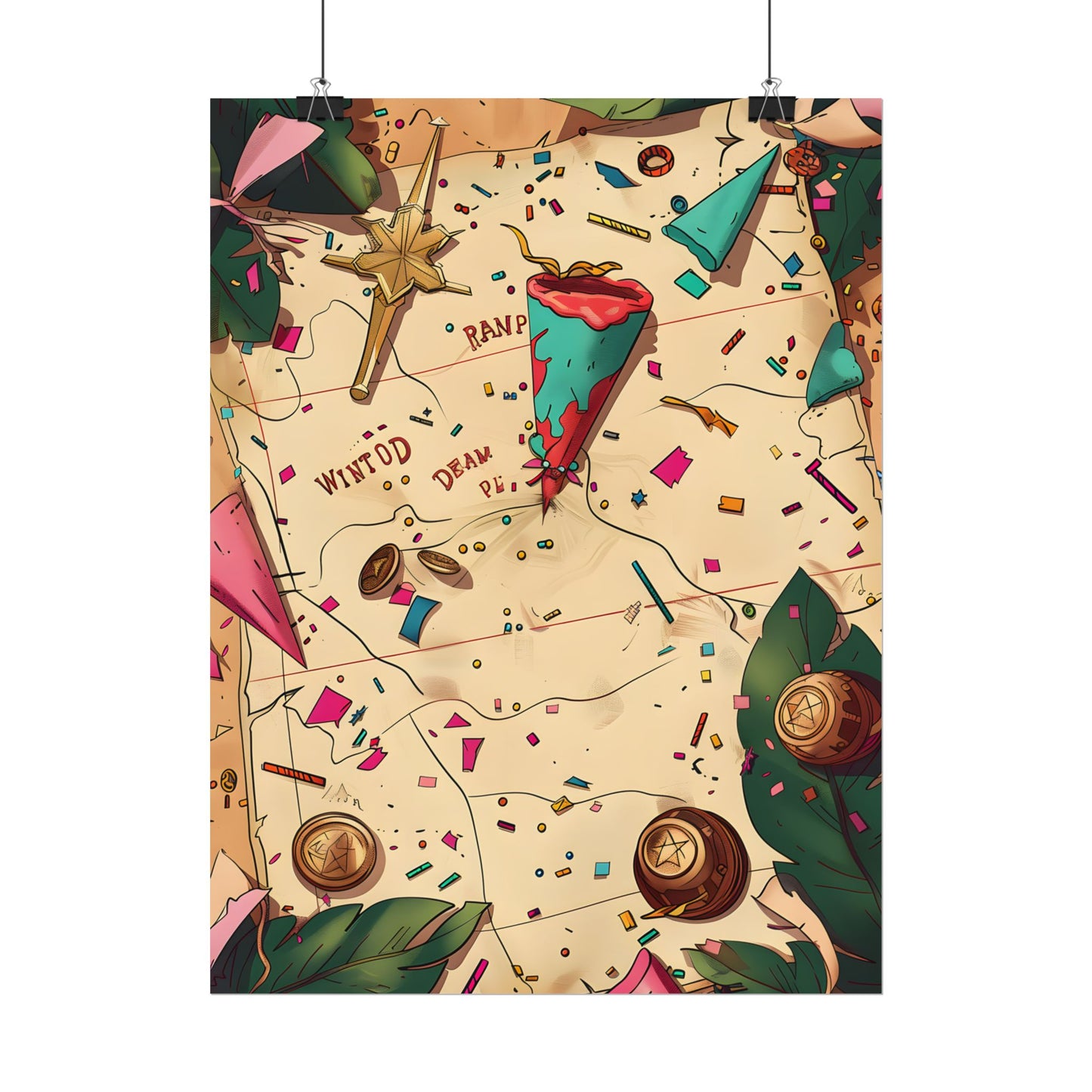 Whimsical Portrait with a Large Nose - Poster