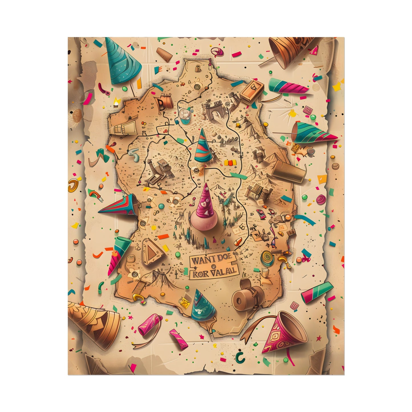 Whimsical Flynn Rider Illustration: Disney-Inspired Artwork - Poster