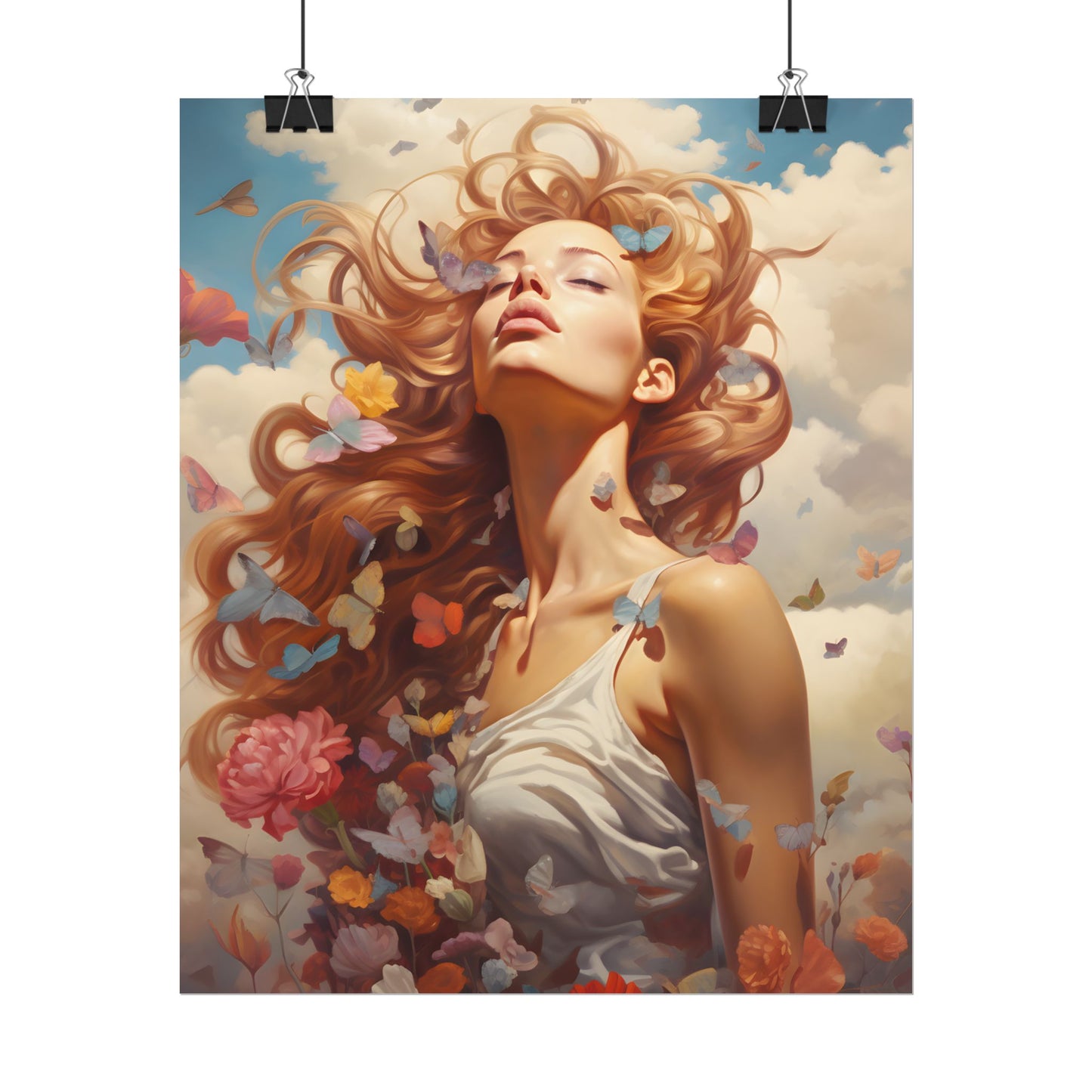 Vibrant Outdoor Cafe: Relaxed Atmosphere Artwork - Poster