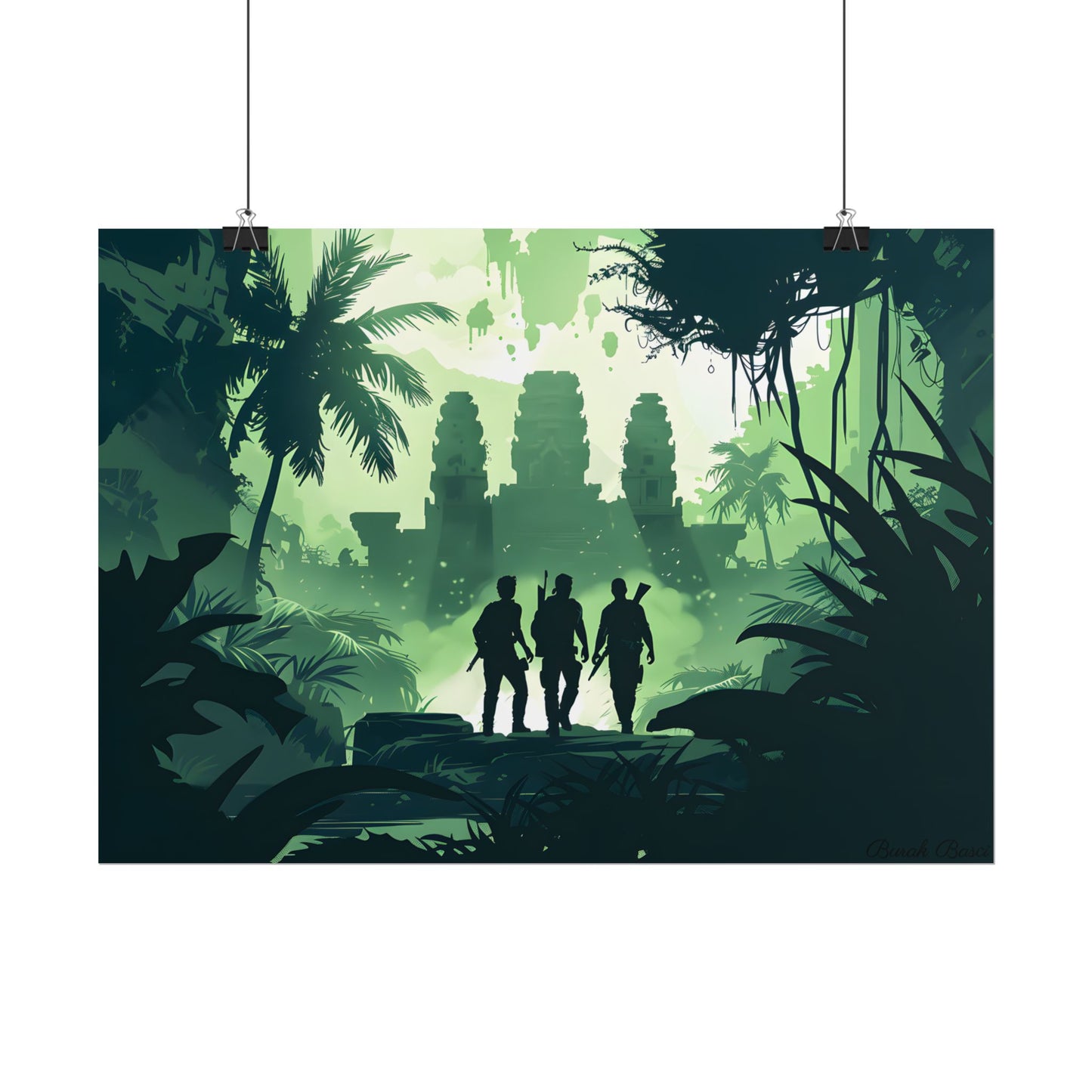 Young Adventurer: Minimalist Digital Portrait - Poster