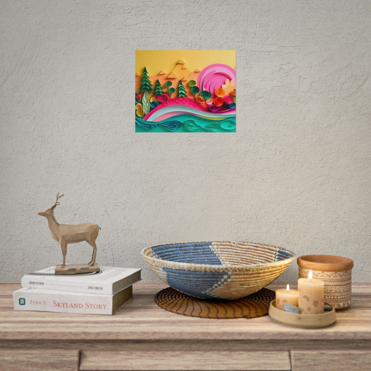 Magical Beach Sunset: Peaceful Landscape Art - Poster