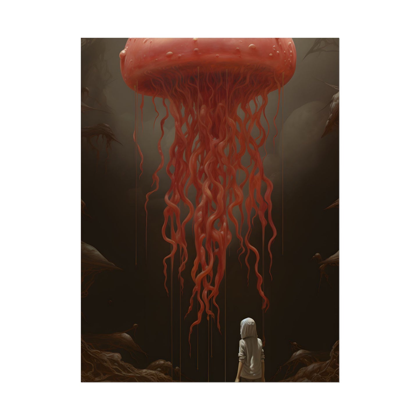 Serious Book Cover Art: Illustrative Masterpiece - Poster