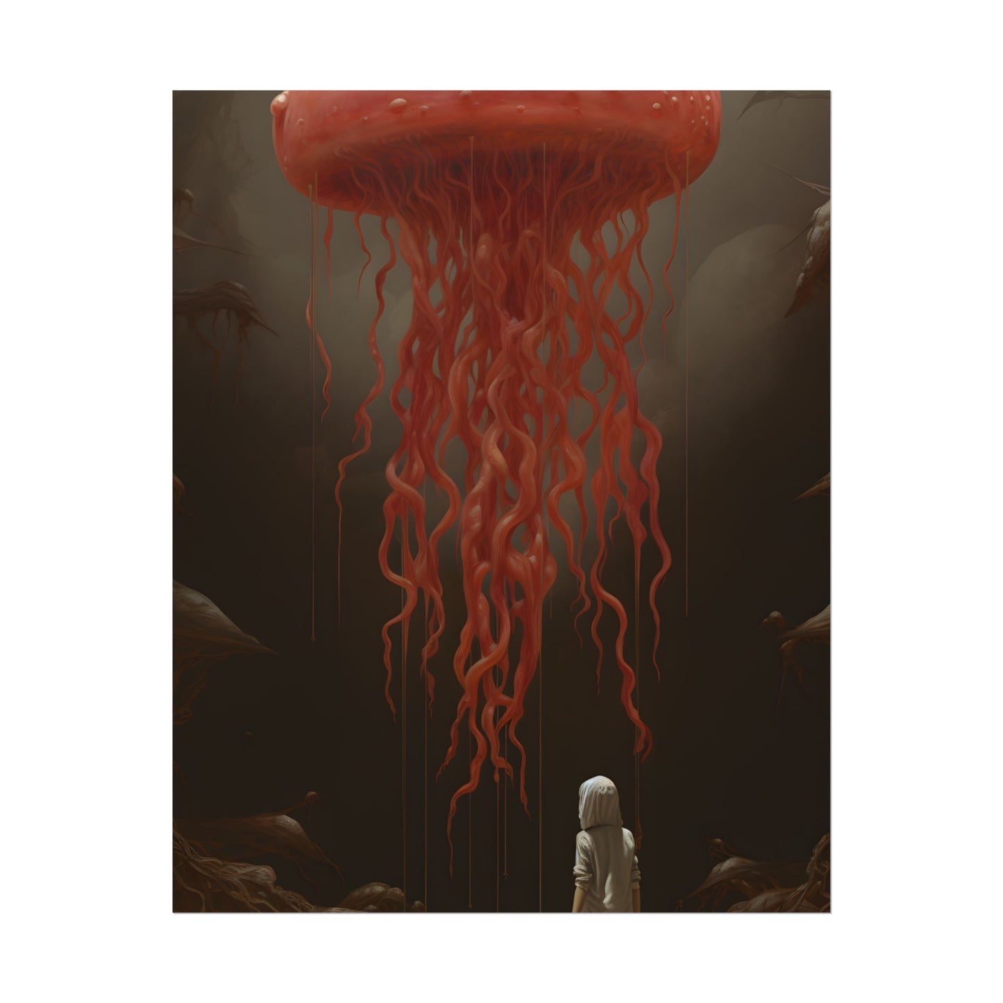 Serious Book Cover Art: Illustrative Masterpiece - Poster