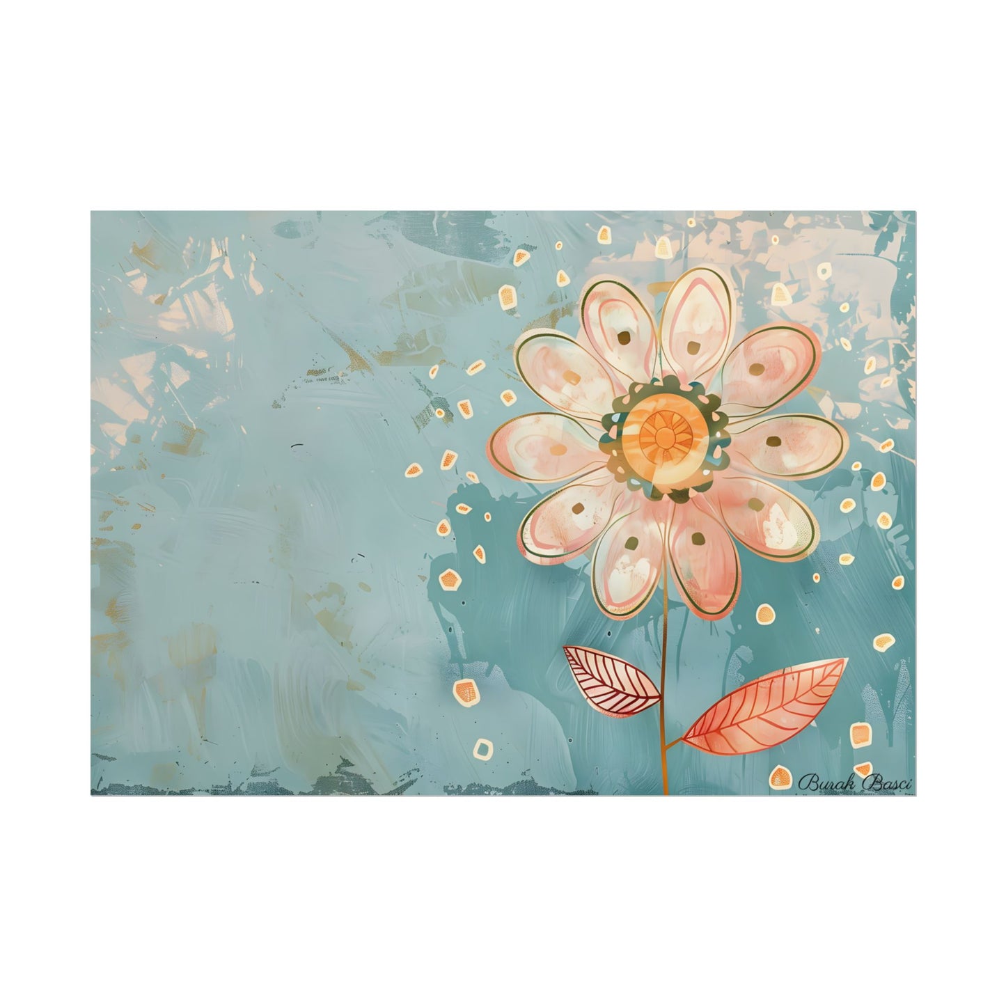 Whimsical Growth Mindset Flower: Blooming Art - Poster