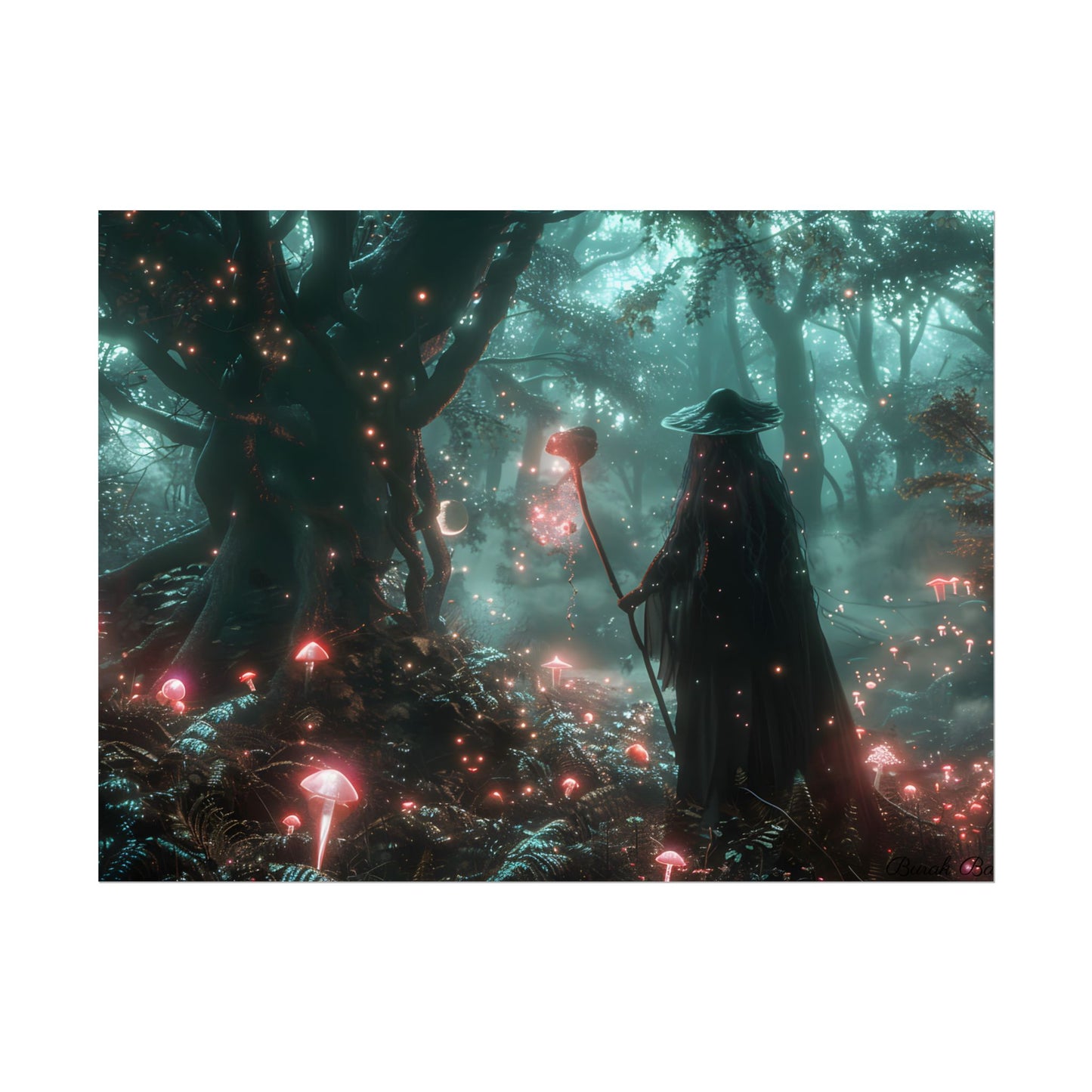 Whispers of Magic in Enchanted Woods: A Mysterious Encounter with the Witch - Poster