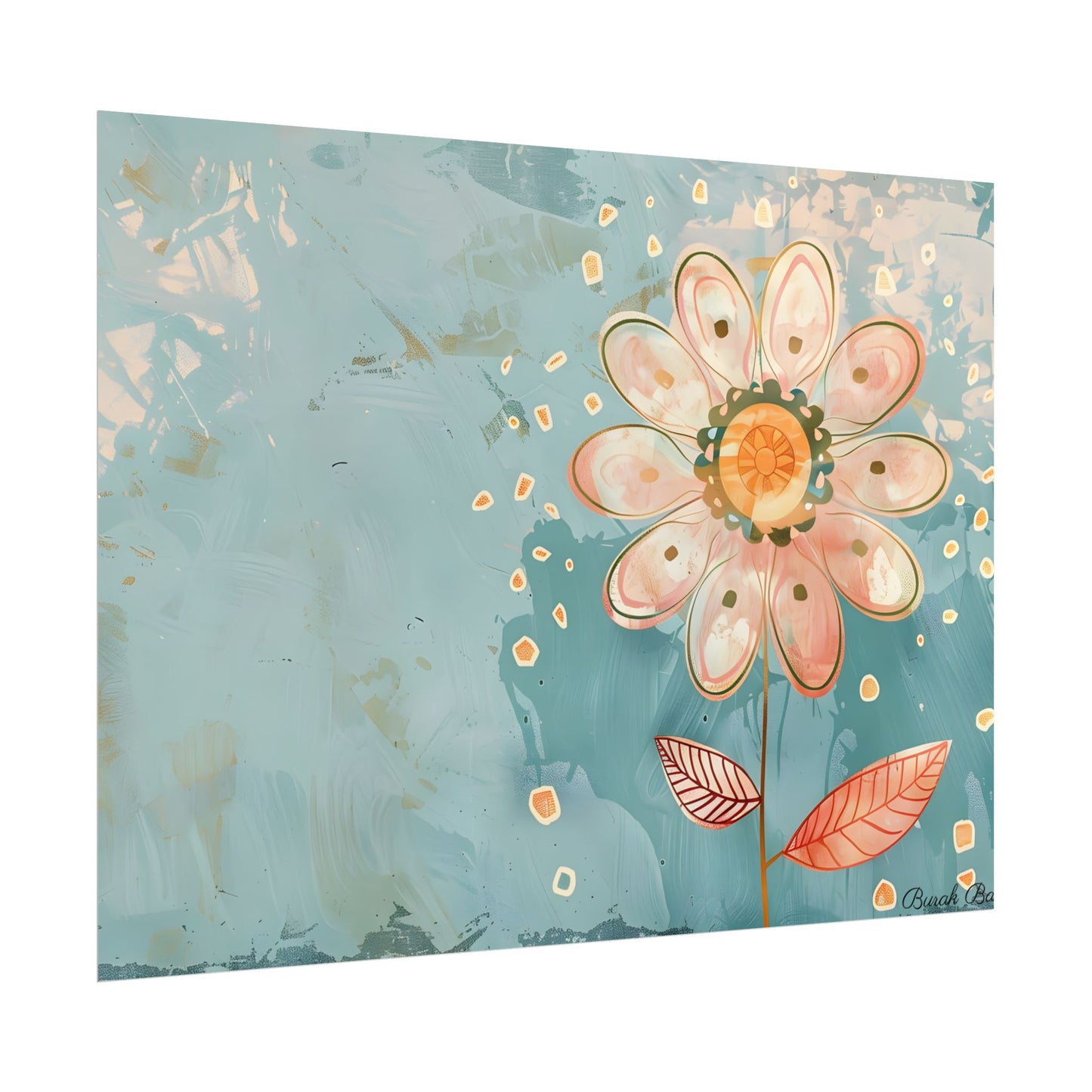 Whimsical Growth Mindset Flower: Blooming Art - Poster