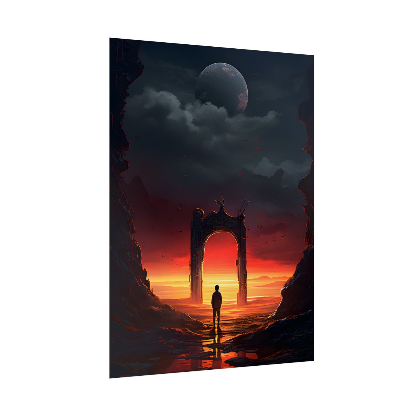 A Moment of Stillness: Phone in Quiet Indoor Setting - Poster