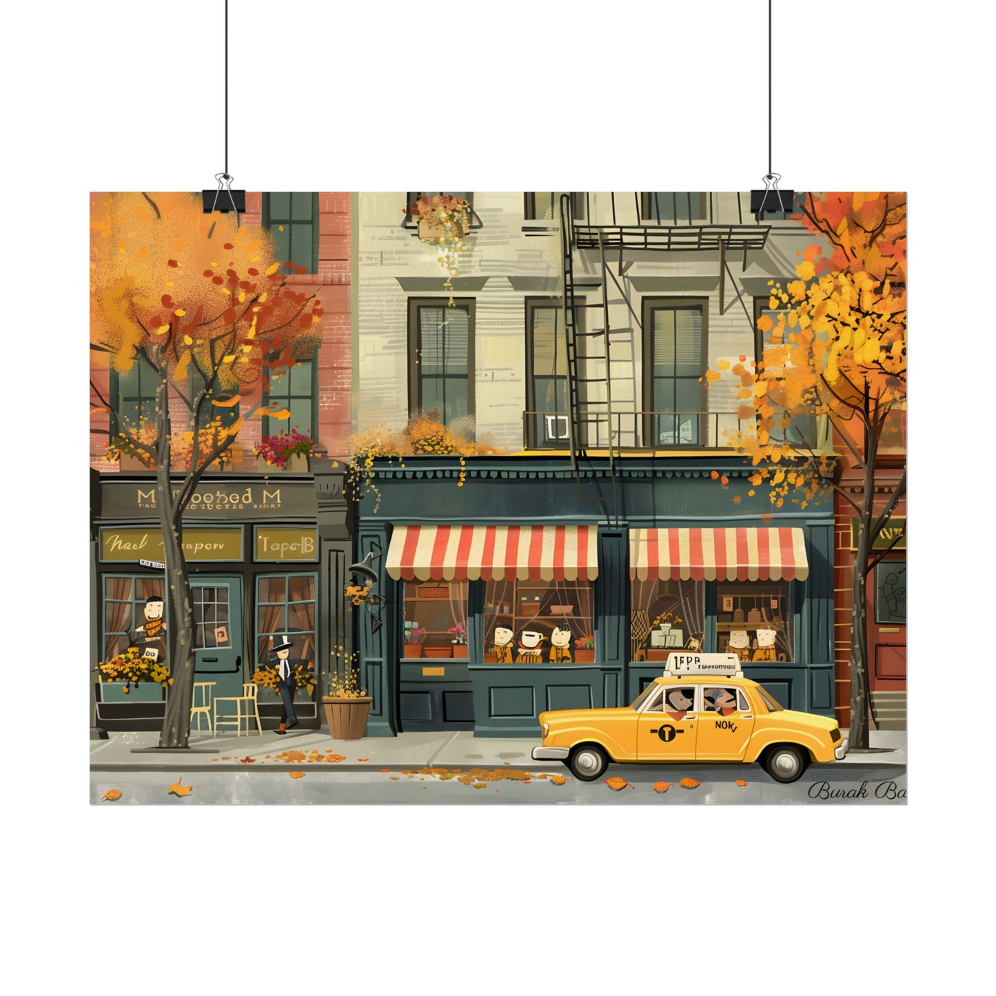Whimsical Yellow Dreams: Playful Building Digital Art - Poster