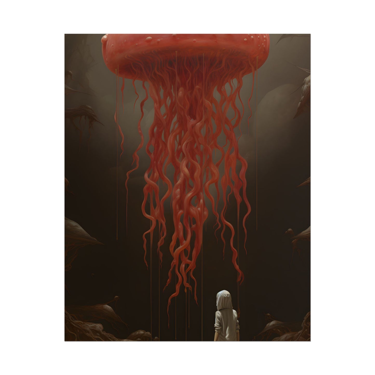 Serious Book Cover Art: Illustrative Masterpiece - Poster