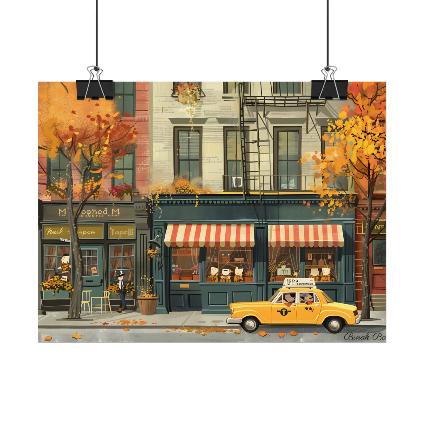 Whimsical Yellow Dreams: Playful Building Digital Art - Poster