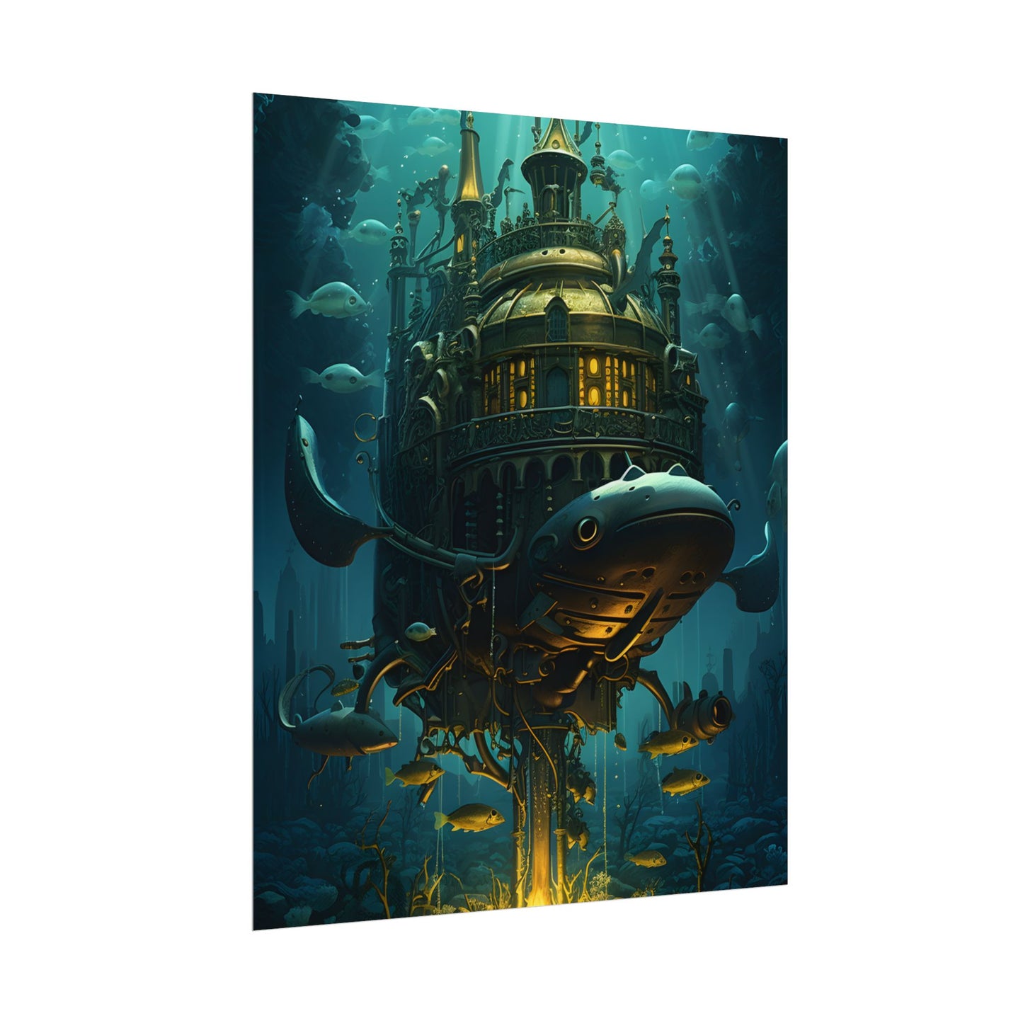 Steampunk Undersea Adventure: A Submersible World - Poster