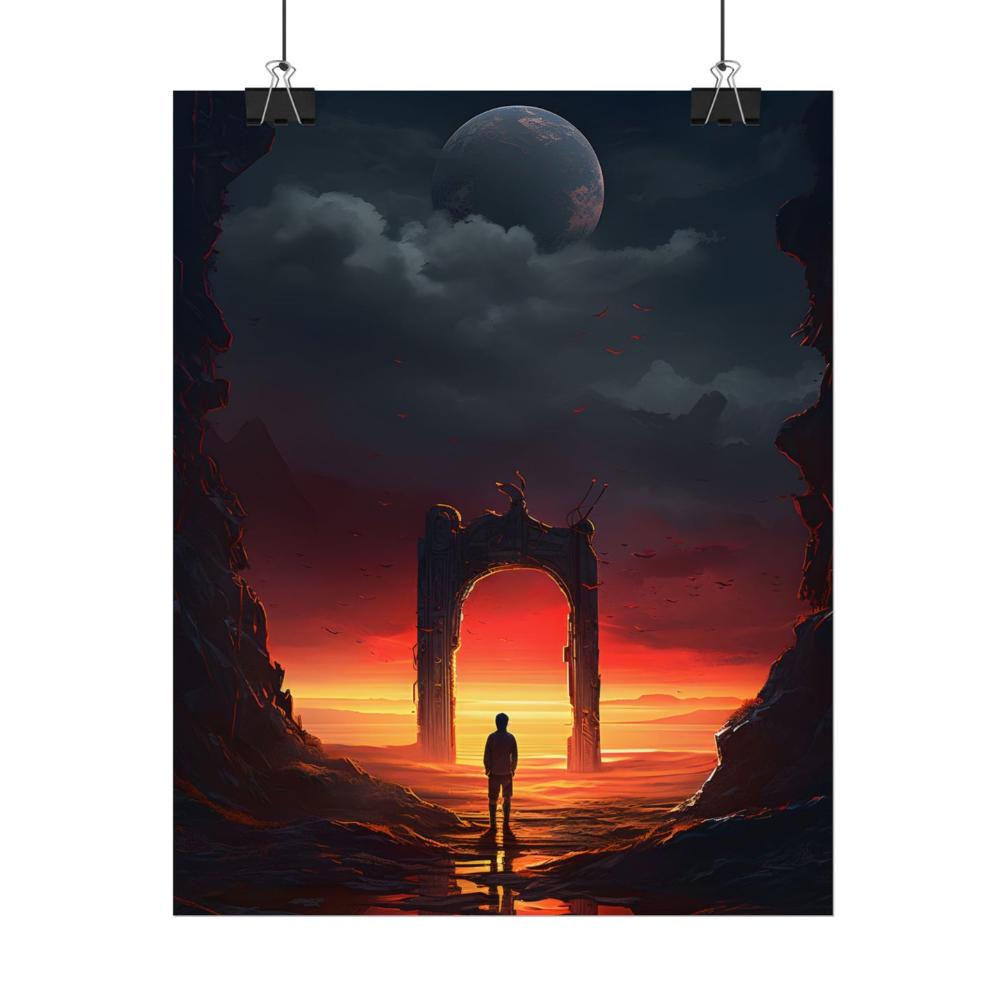 A Moment of Stillness: Phone in Quiet Indoor Setting - Poster