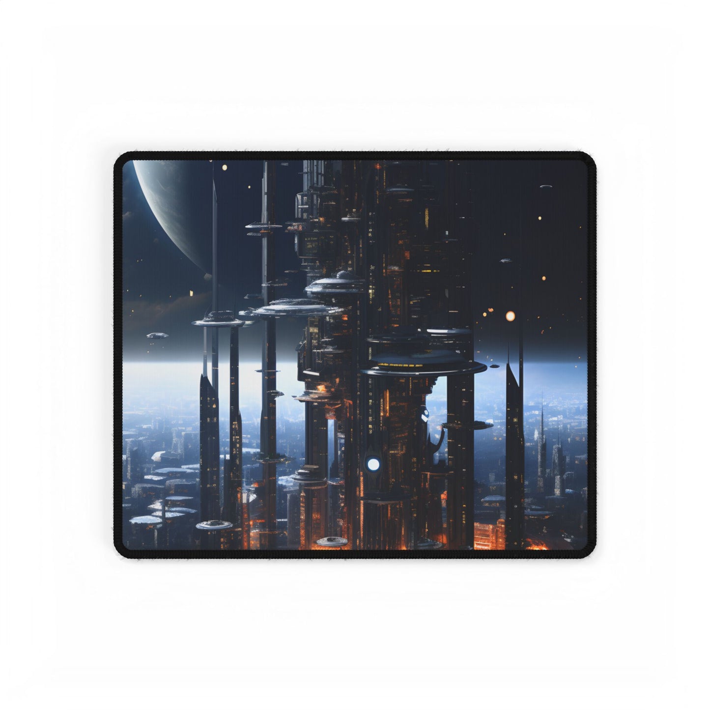 Massive Space Station: Industrial Orbit Artwork - Desk Mat