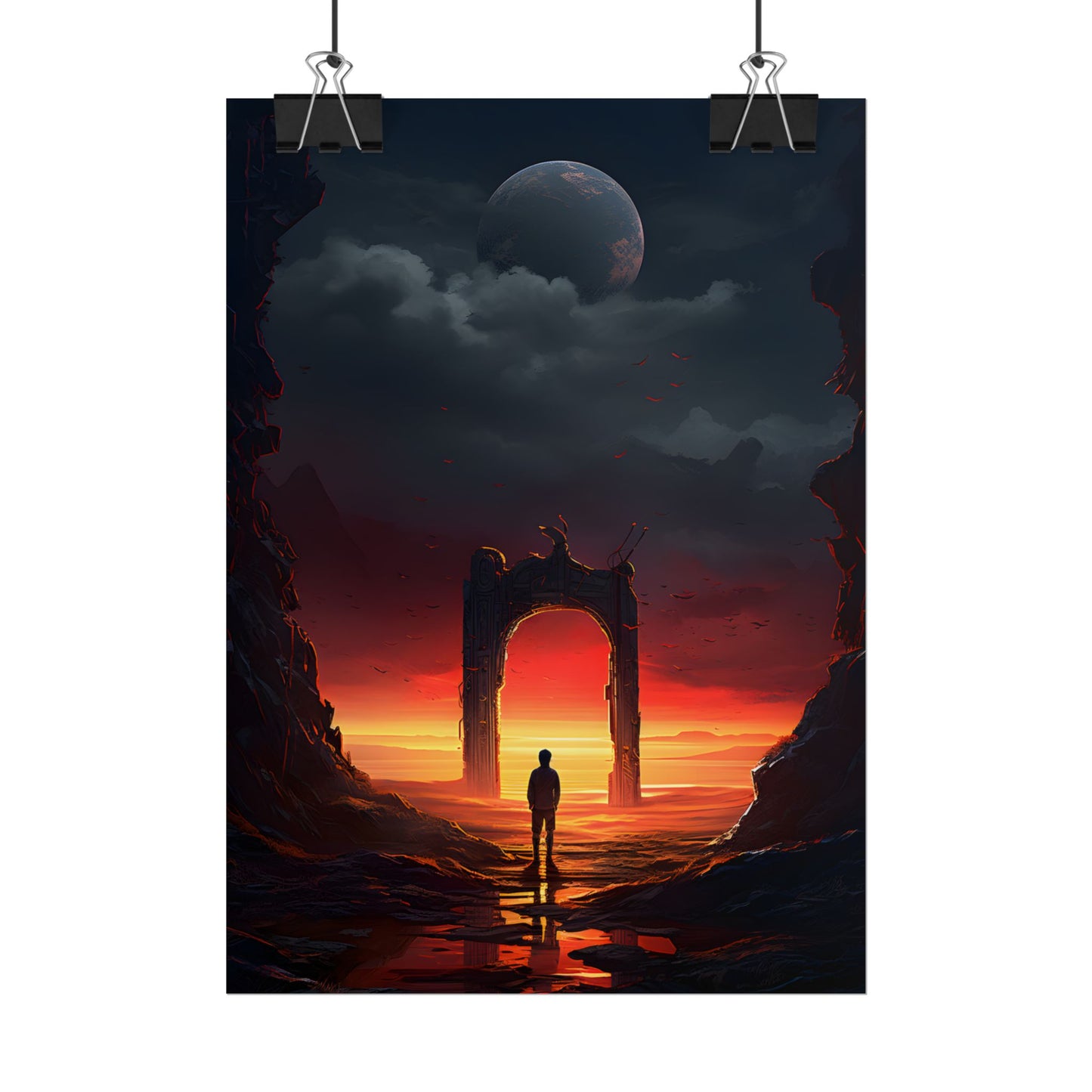 A Moment of Stillness: Phone in Quiet Indoor Setting - Poster