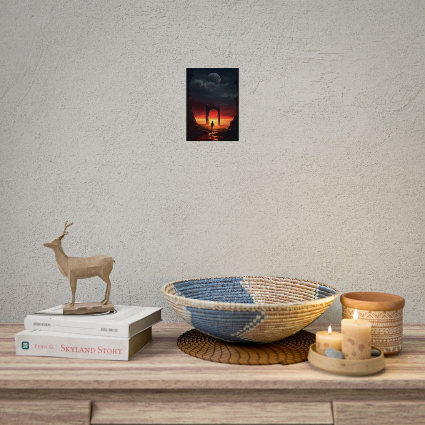 A Moment of Stillness: Phone in Quiet Indoor Setting - Poster