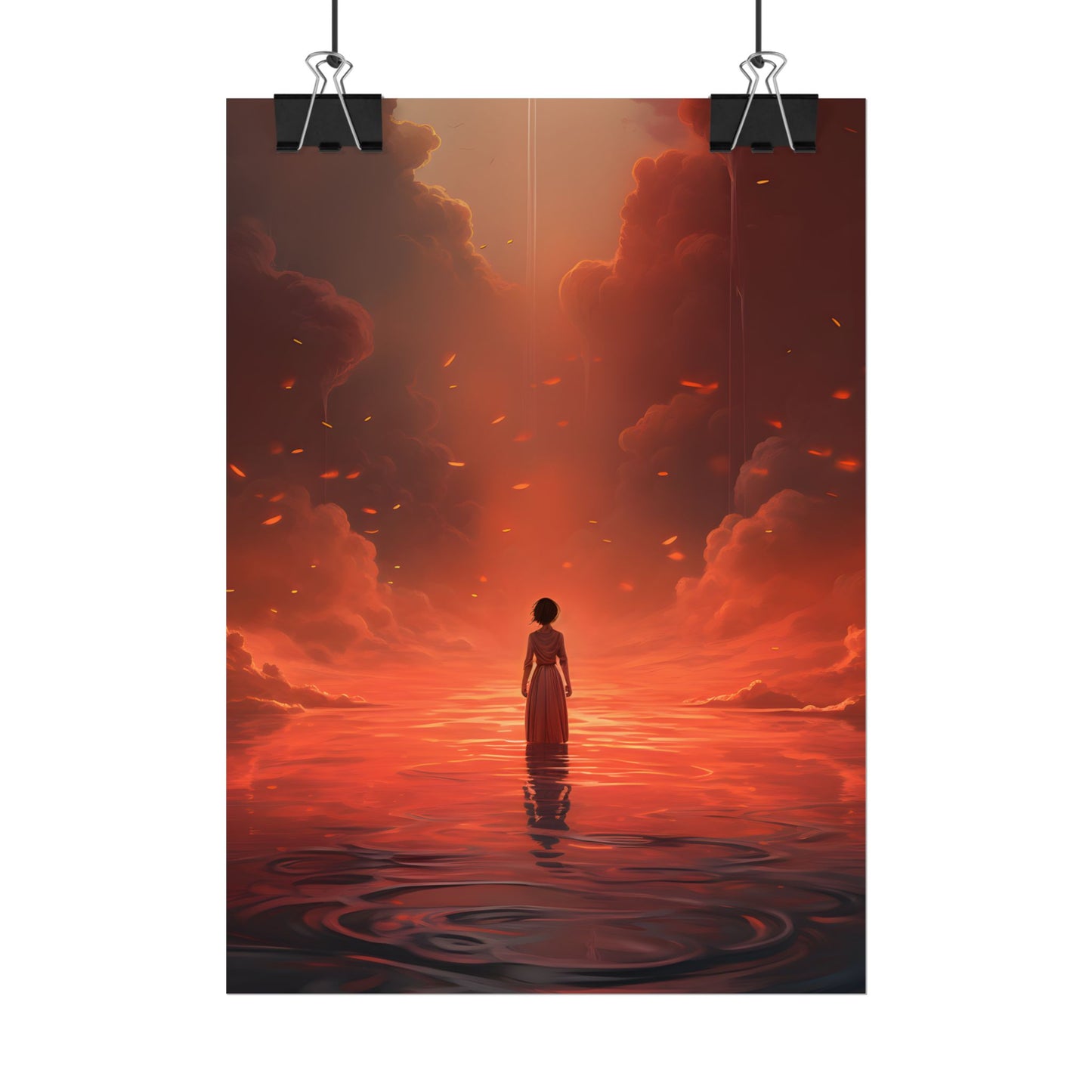 Vibrant Sunflower in Full Bloom: Outdoor Artwork - Poster