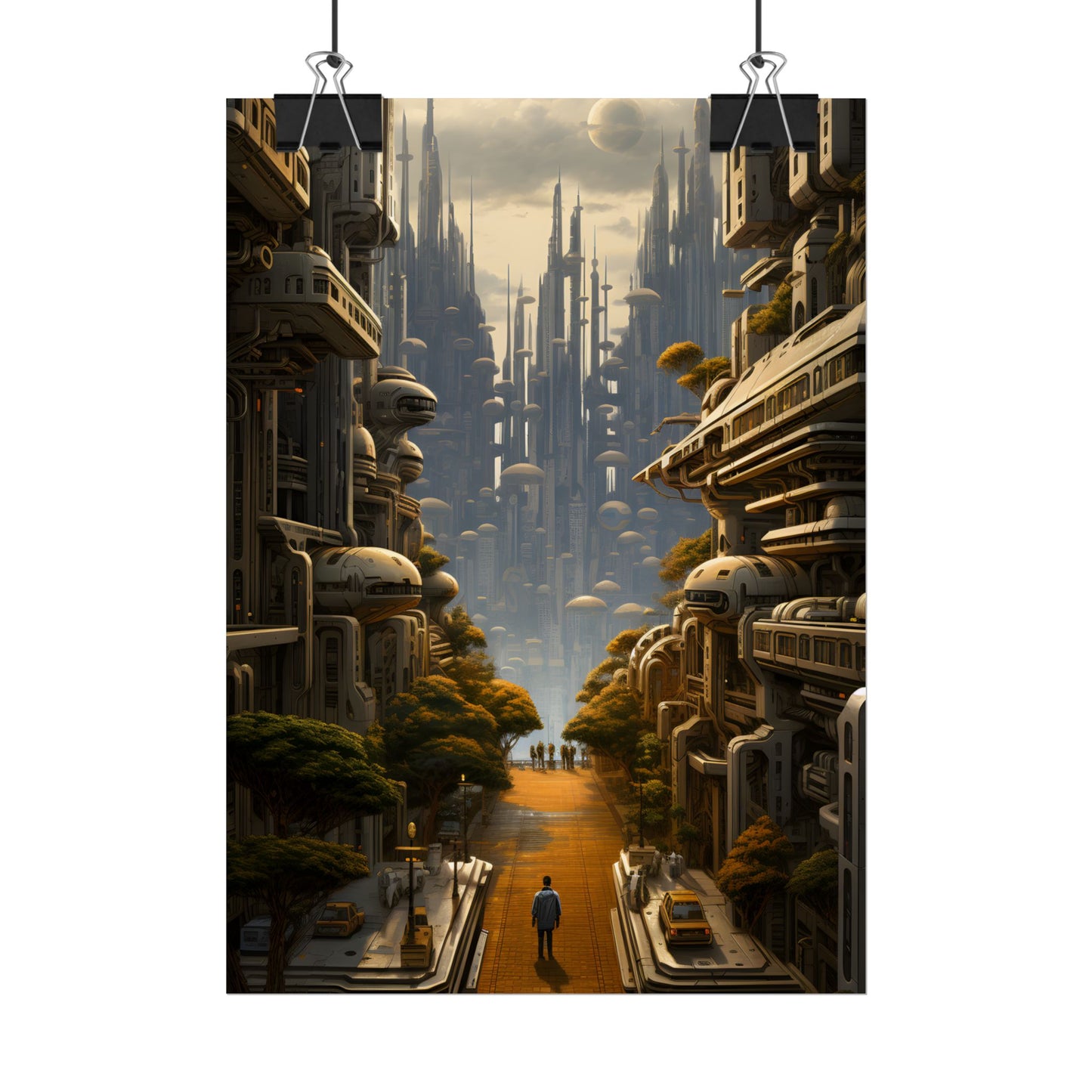 Serene Utopia: Tranquil Garden Oasis - Poster