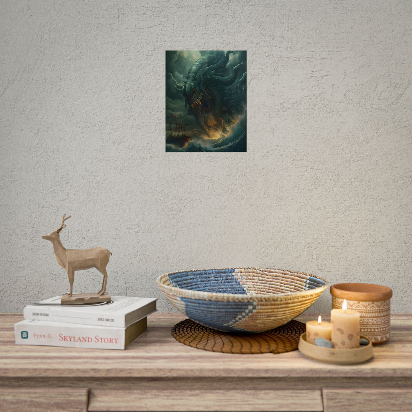 Ancient Sea Monsters: Mythical Marine Reptile Artwork - Poster