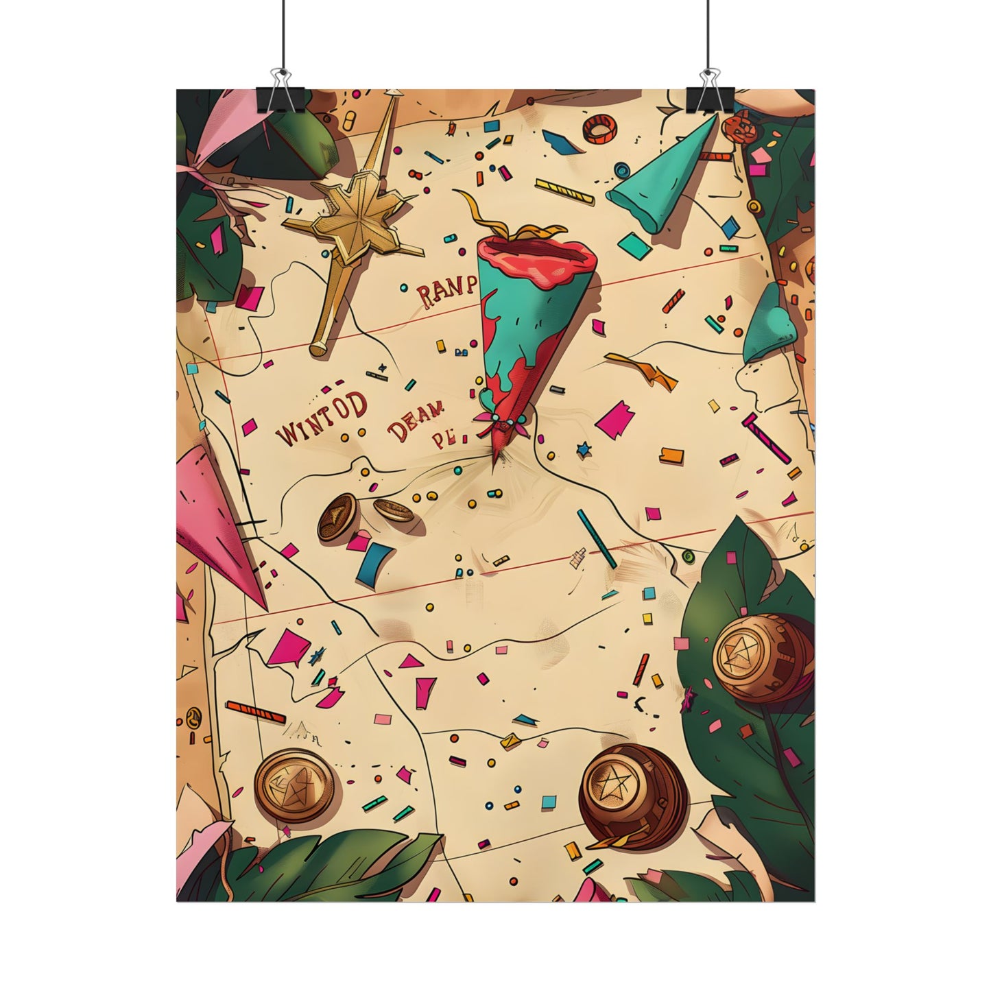 Whimsical Portrait with a Large Nose - Poster