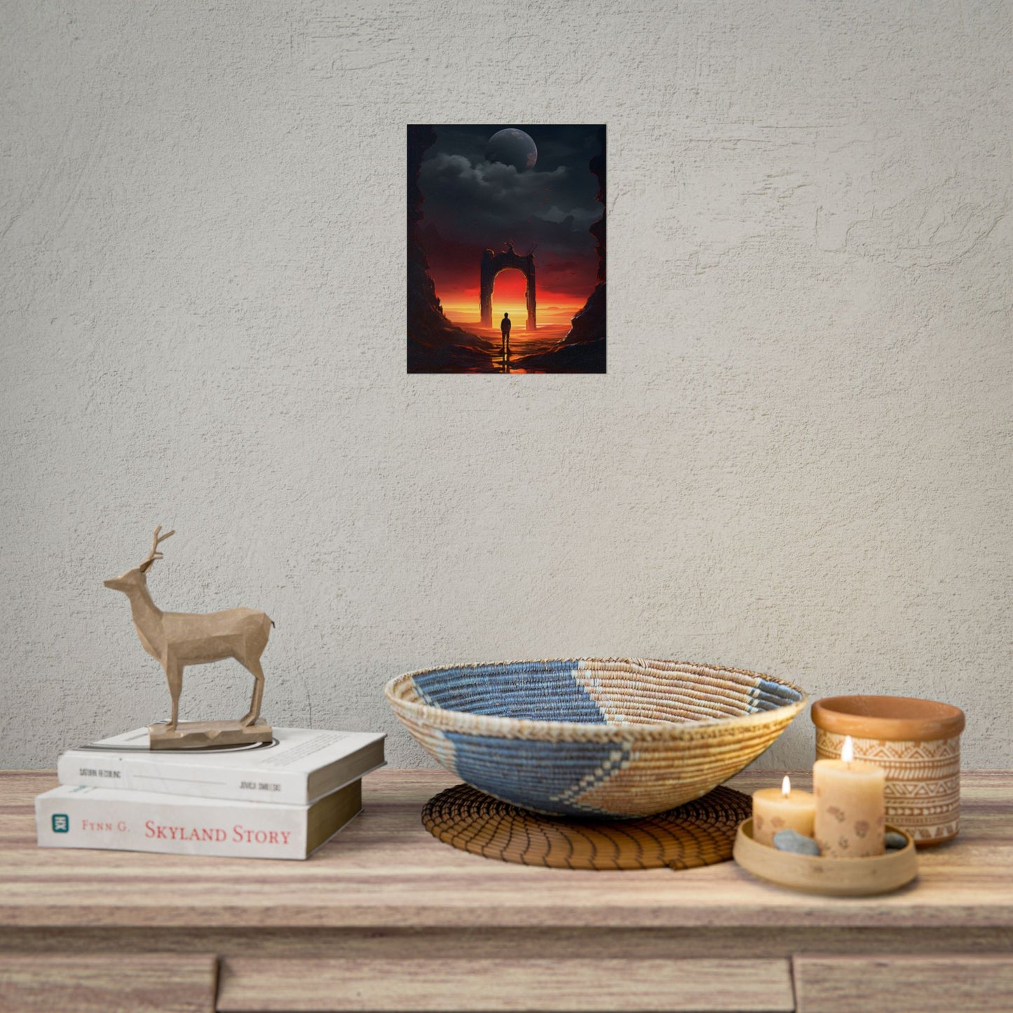 A Moment of Stillness: Phone in Quiet Indoor Setting - Poster