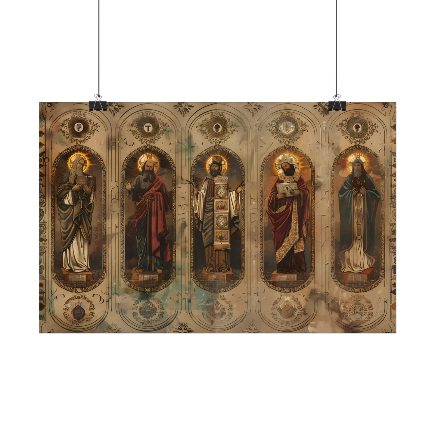 Vintage Biblical Art: Traditional Wisdom Poster - Poster