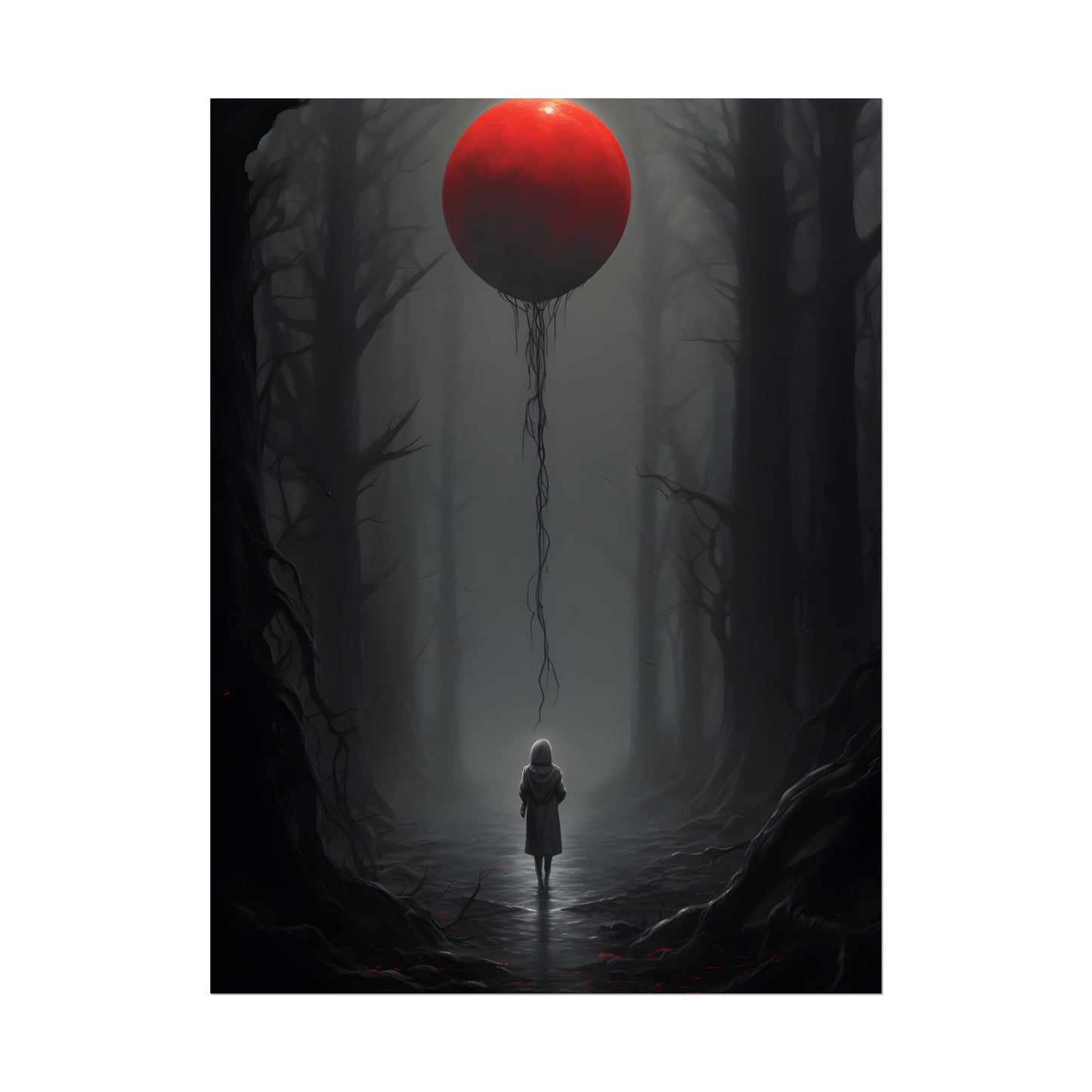 Youthful Moment: A Young Man in Nature's Outdoors - Poster