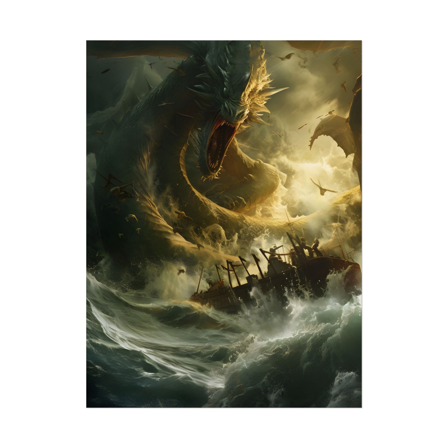 Ancient Mythical Sea Monsters: Fearsome Creatures of Legend - Poster