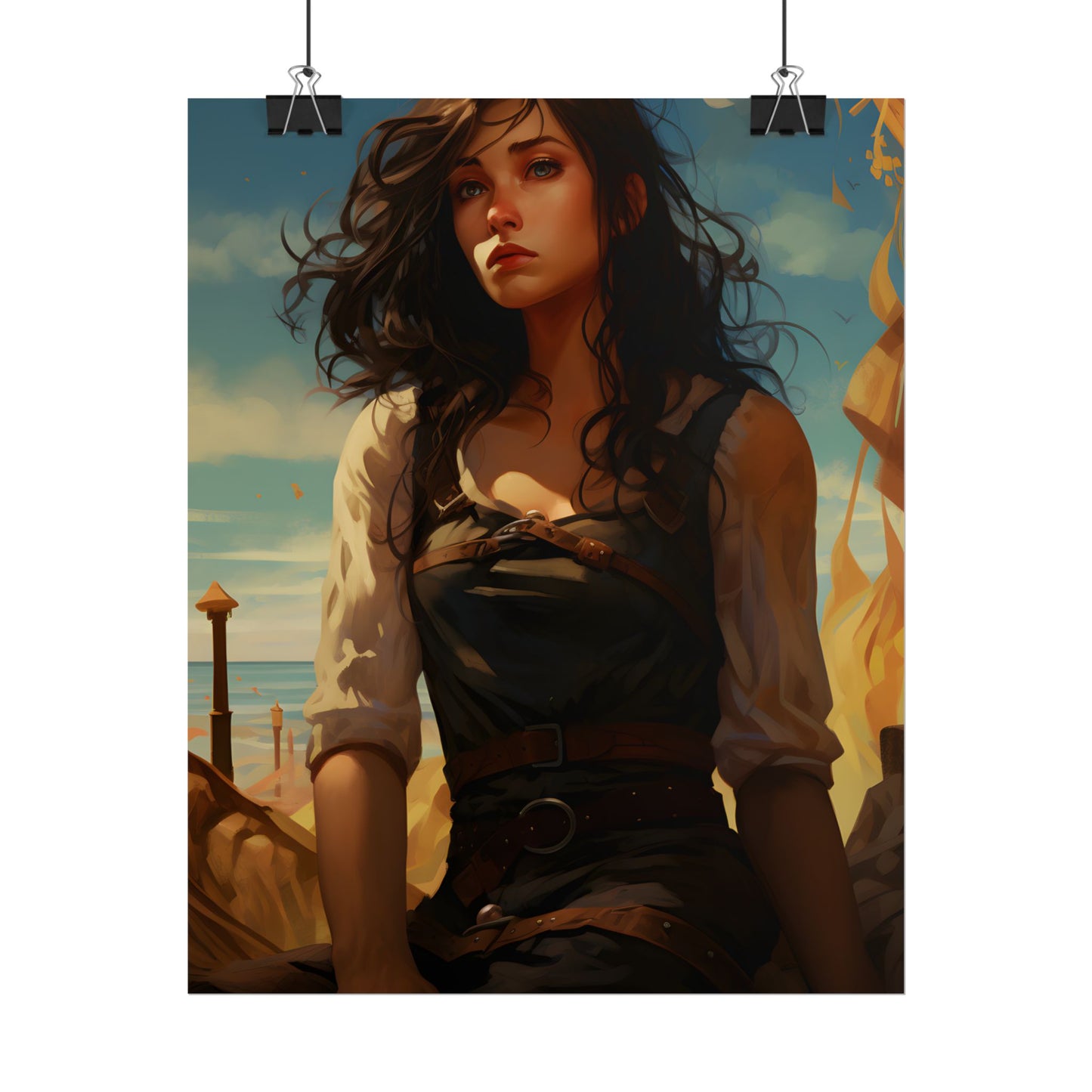 Casual Outdoor Moment: Person in Natural Setting - Poster