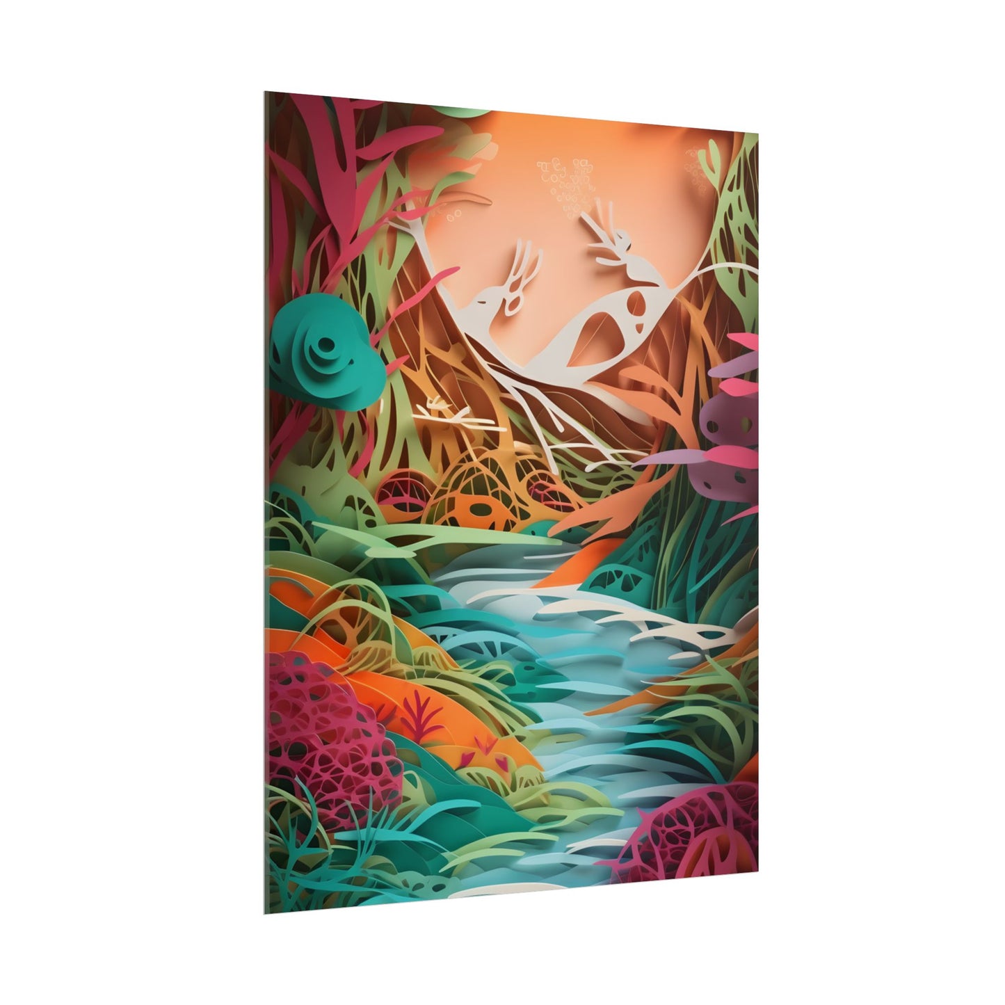 American Realism: Rolling Hills and Winding Rivers - Poster