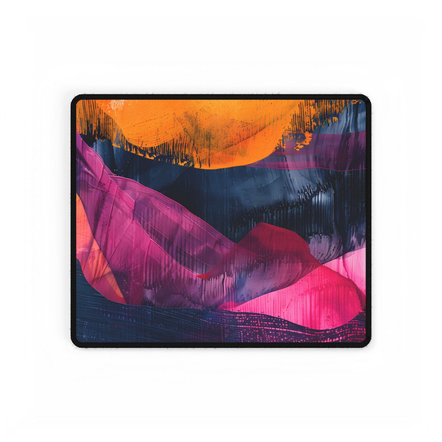 Vibrant Abstract Art: Organic Patterns in Modern Colors - Desk Mat