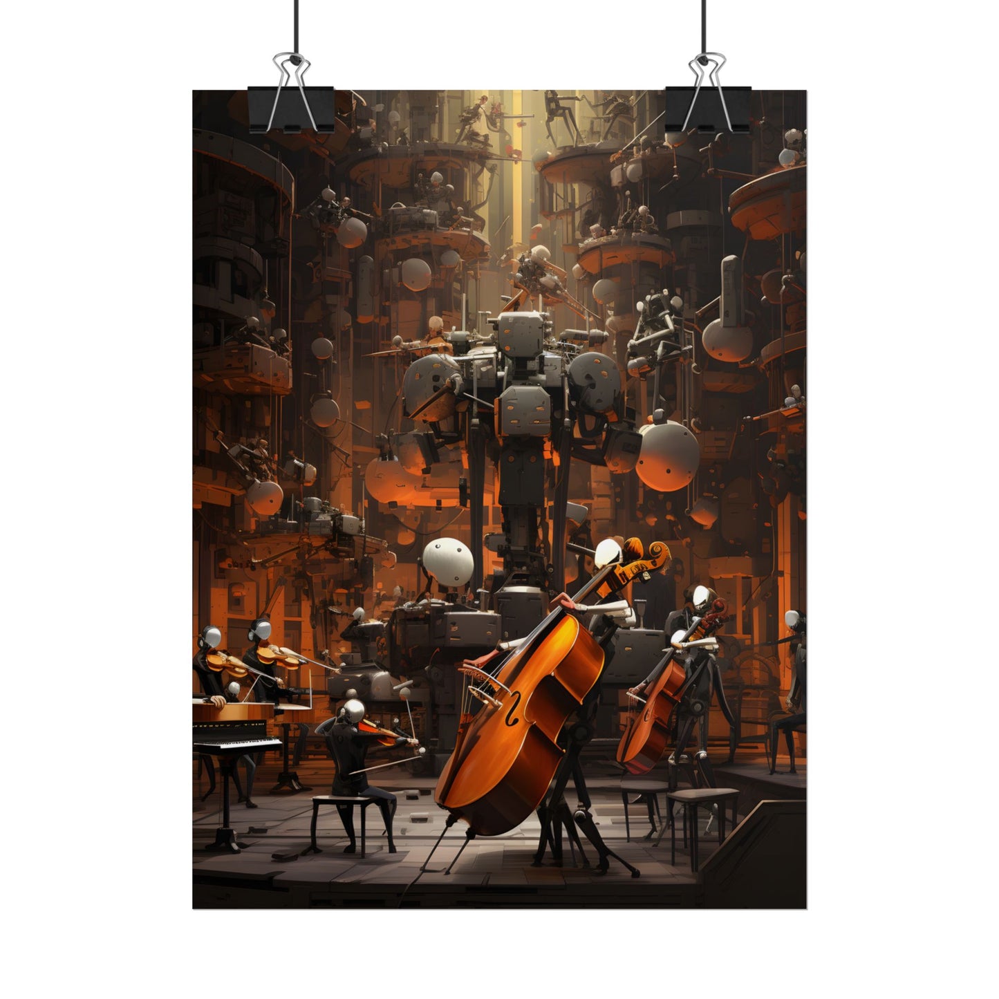 6 Sentient Robot Musicians: A Symphony of Artistic Expression - Poster