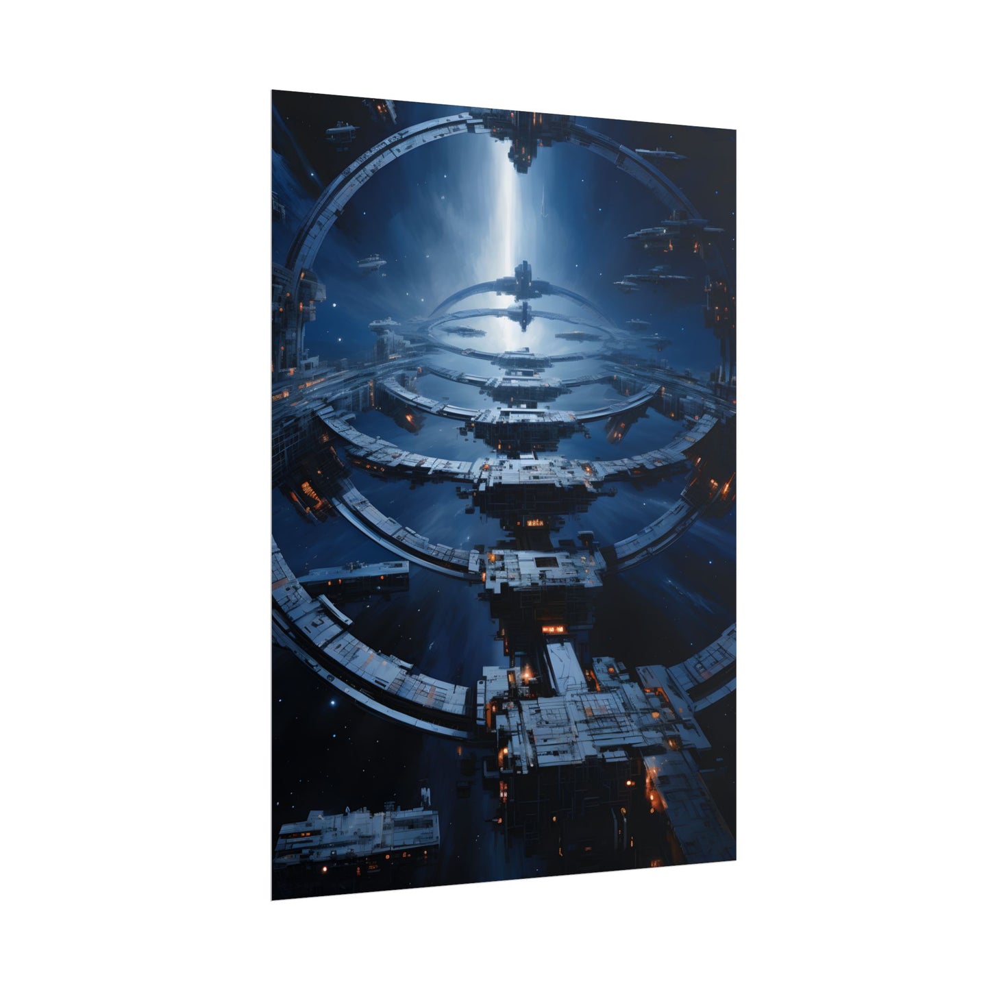Aetherial Space Station: Massive Orbital Habitat - Poster