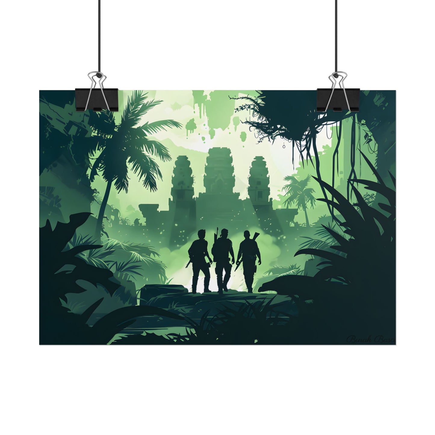 Young Adventurer: Minimalist Digital Portrait - Poster