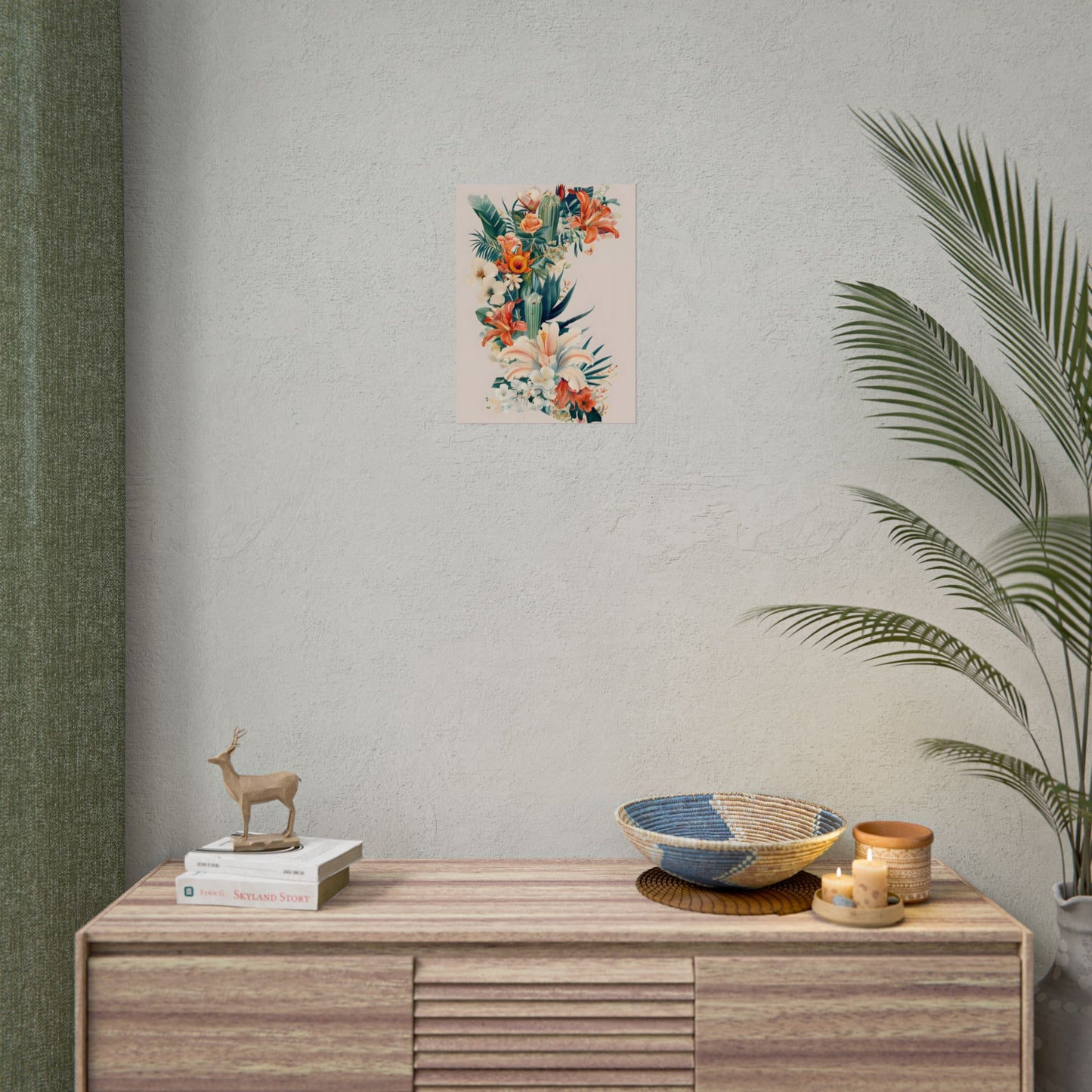 Whimsical Florida Map: A Fun Illustration of Sunshine State - Poster