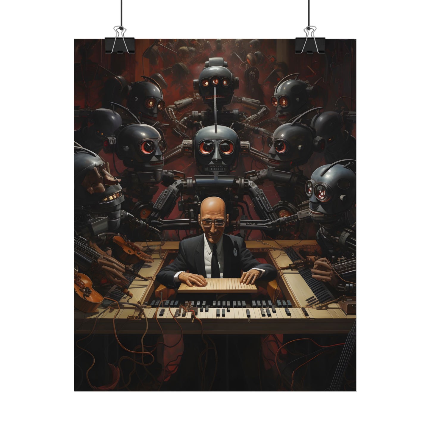 Robot Symphony: 6 Sentient Robots in Harmony - Poster