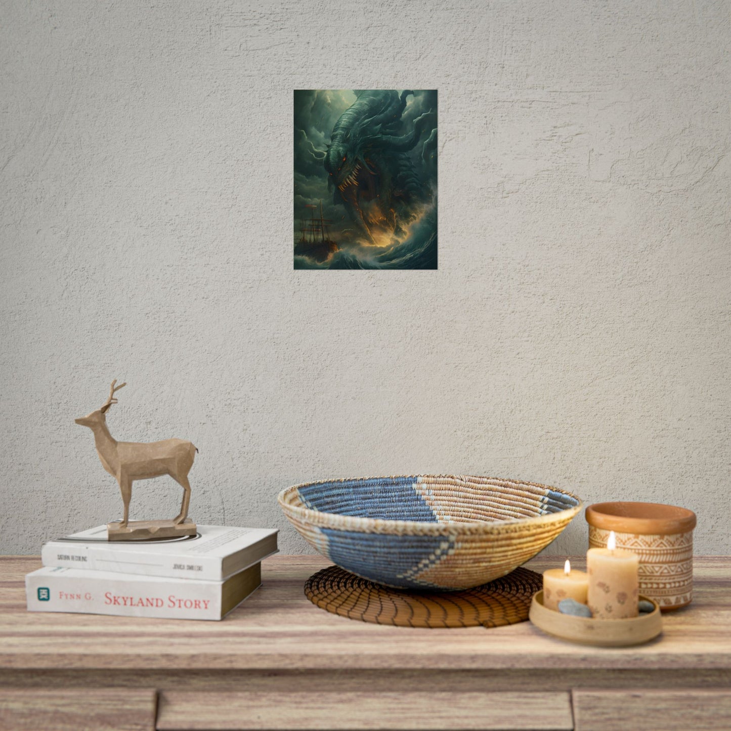 Ancient Sea Monsters: Mythical Marine Reptile Artwork - Poster